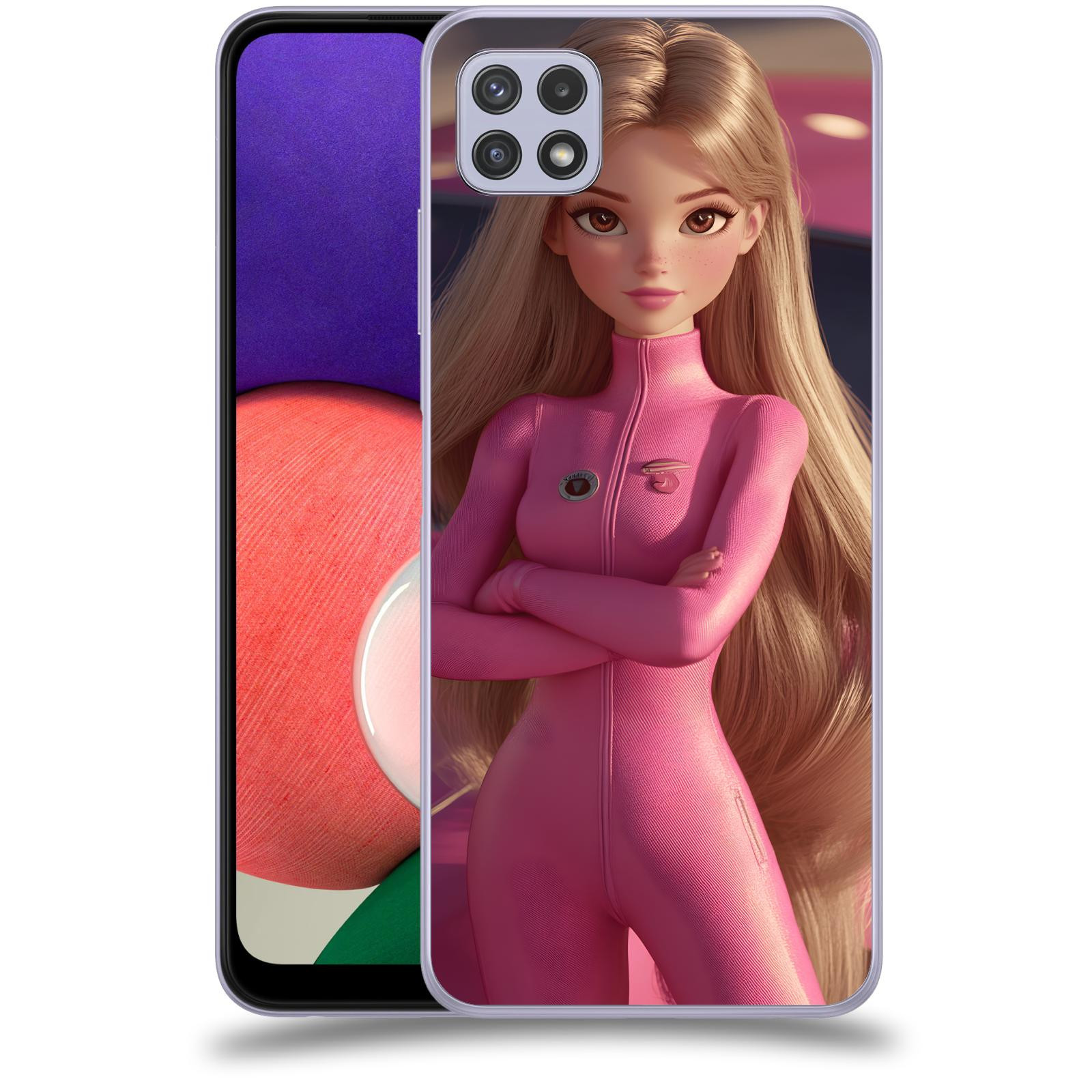ACOVER Kryt na mobil Samsung Galaxy A22 5G A226B - Pink girl