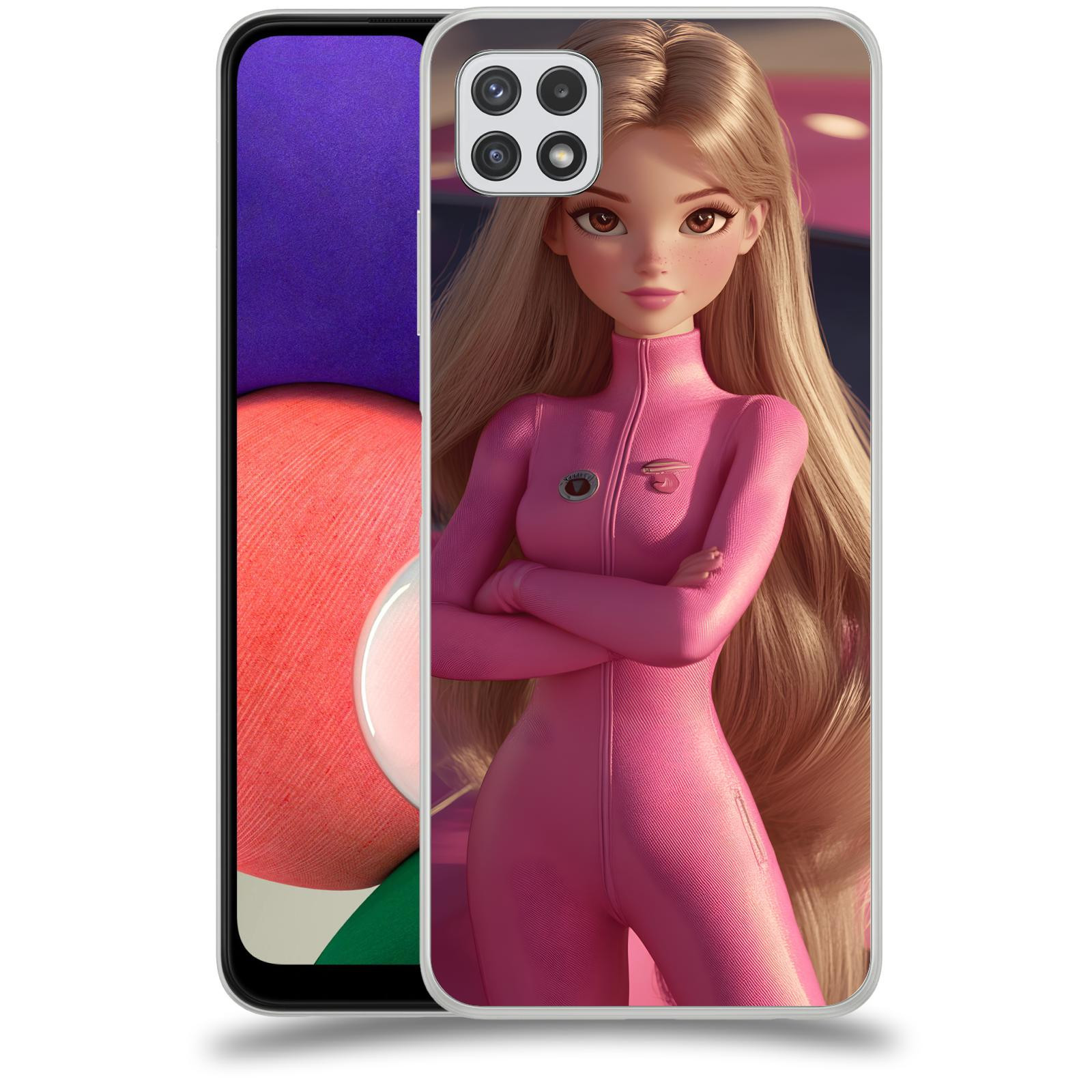 ACOVER Kryt na mobil Samsung Galaxy A22 A225F - Pink girl