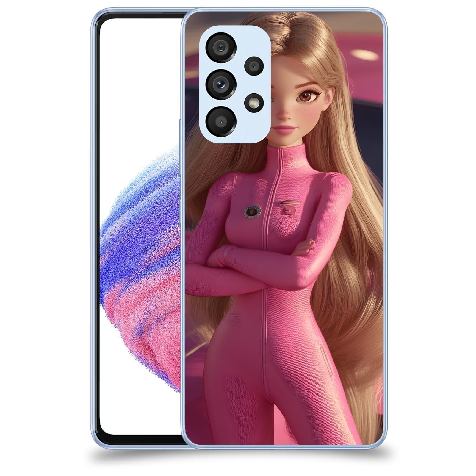 ACOVER Kryt na mobil Samsung Galaxy A32 5G A326B - Pink girl