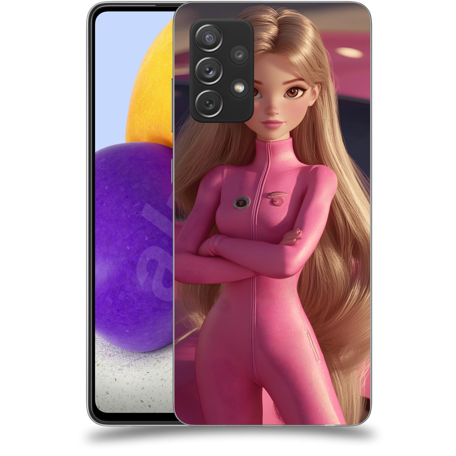ACOVER Kryt na mobil Samsung Galaxy A72 A725F - Pink girl