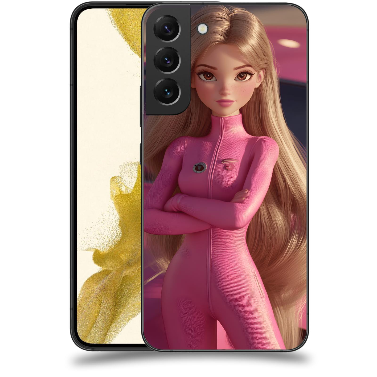 ACOVER Kryt na mobil Samsung Galaxy S22+ 5G - Pink girl