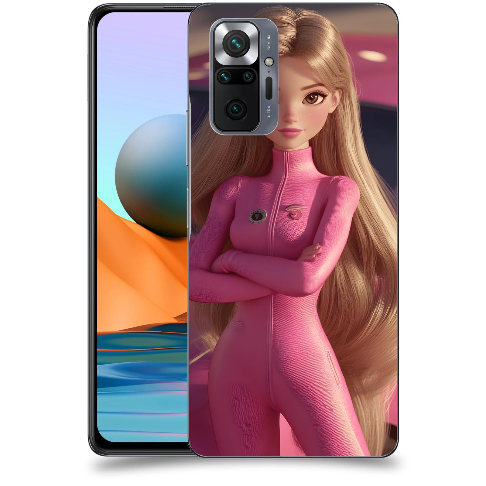 ACOVER Kryt na mobil Xiaomi Redmi Note 10 Pro - Pink girl