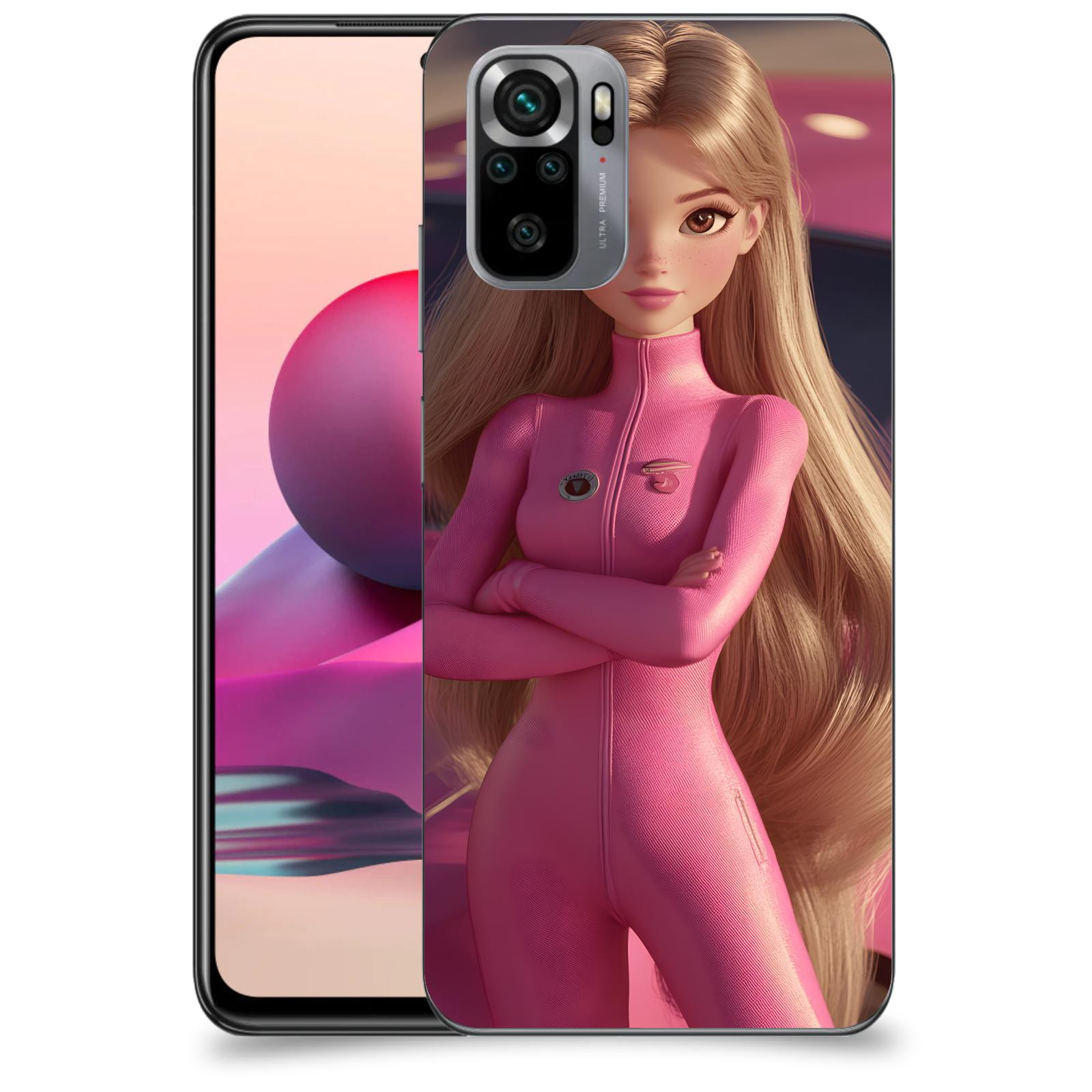 ACOVER Kryt na mobil Xiaomi Redmi Note 10S - Pink girl