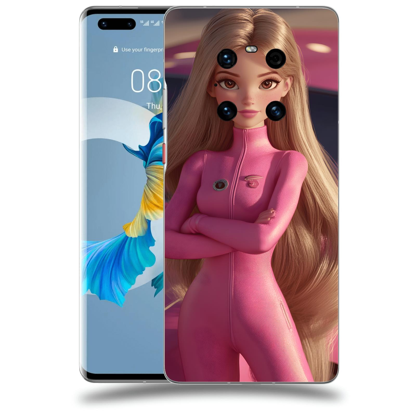 ACOVER Kryt na mobil Huawei Mate 40 Pro - Pink girl
