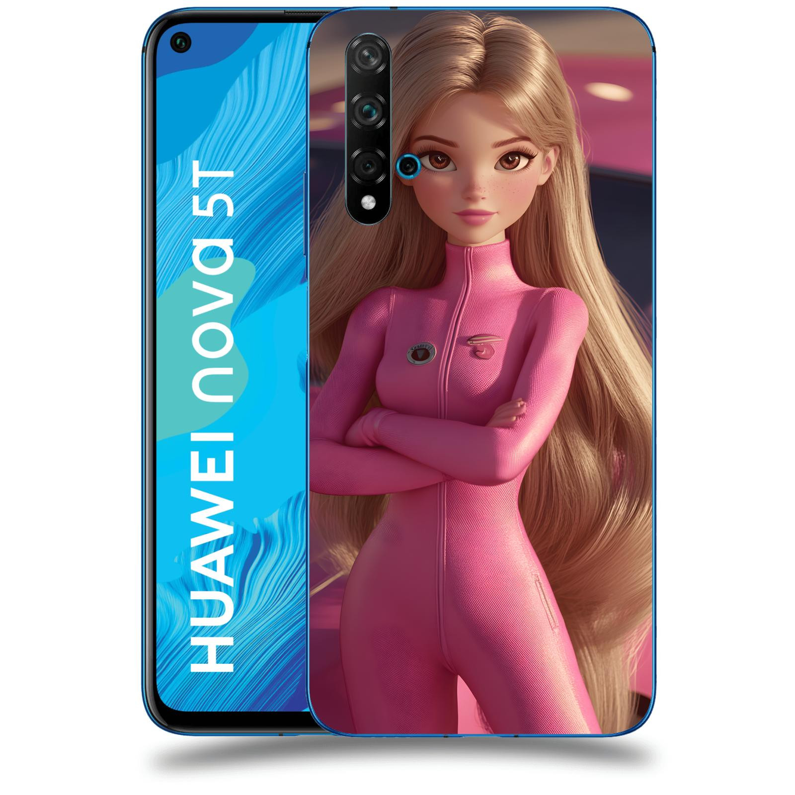 ACOVER Kryt na mobil Huawei Nova 5T - Pink girl
