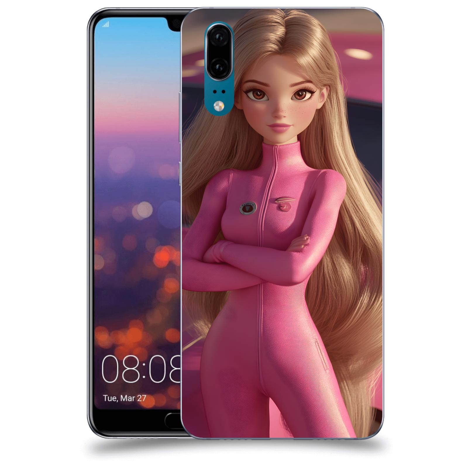 ACOVER Kryt na mobil Huawei P20 - Pink girl