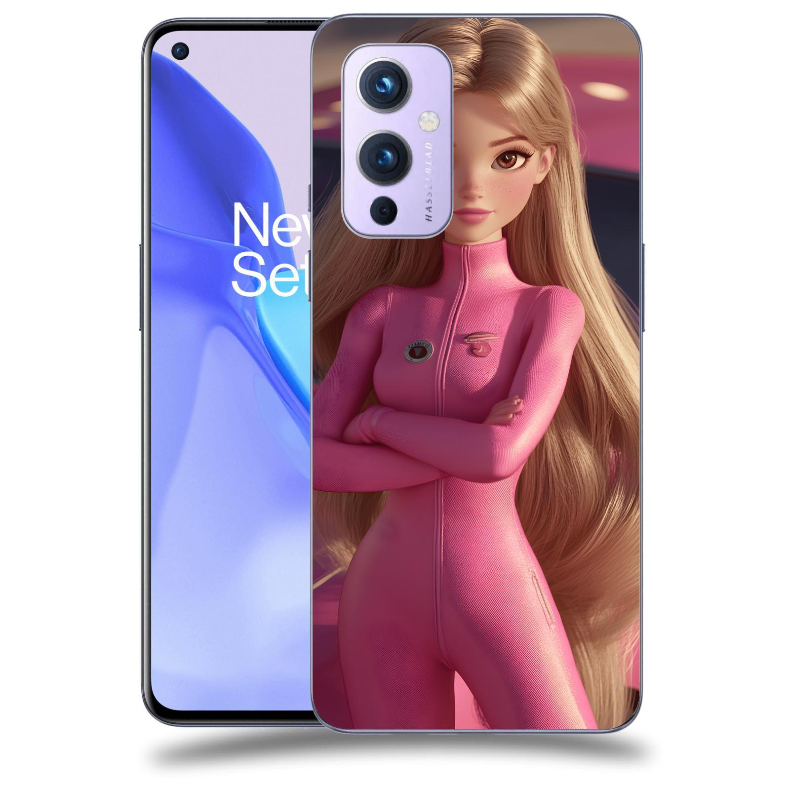 ACOVER Kryt na mobil OnePlus 9 - Pink girl
