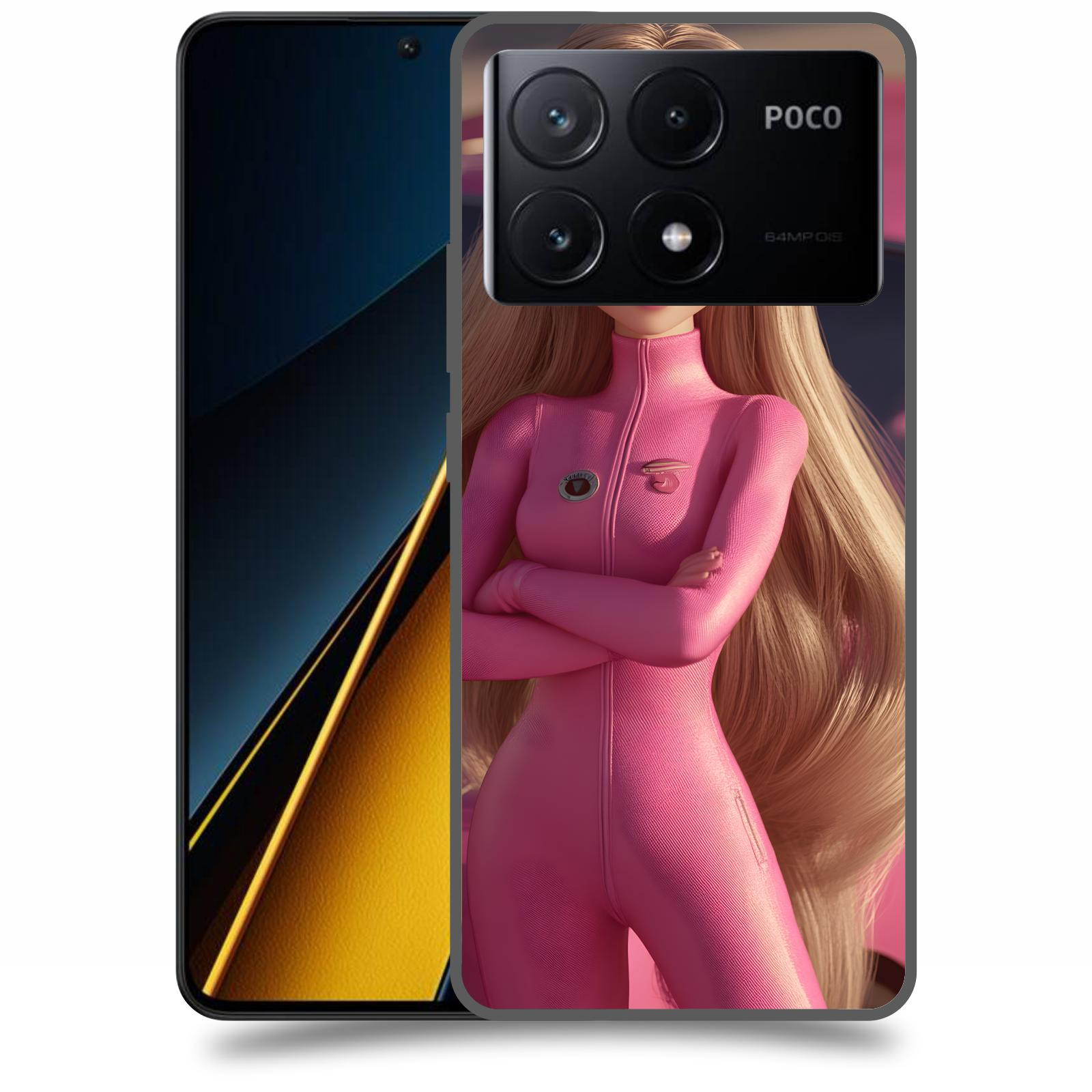 ACOVER Kryt na mobil Poco X6 Pro 5G - Pink girl