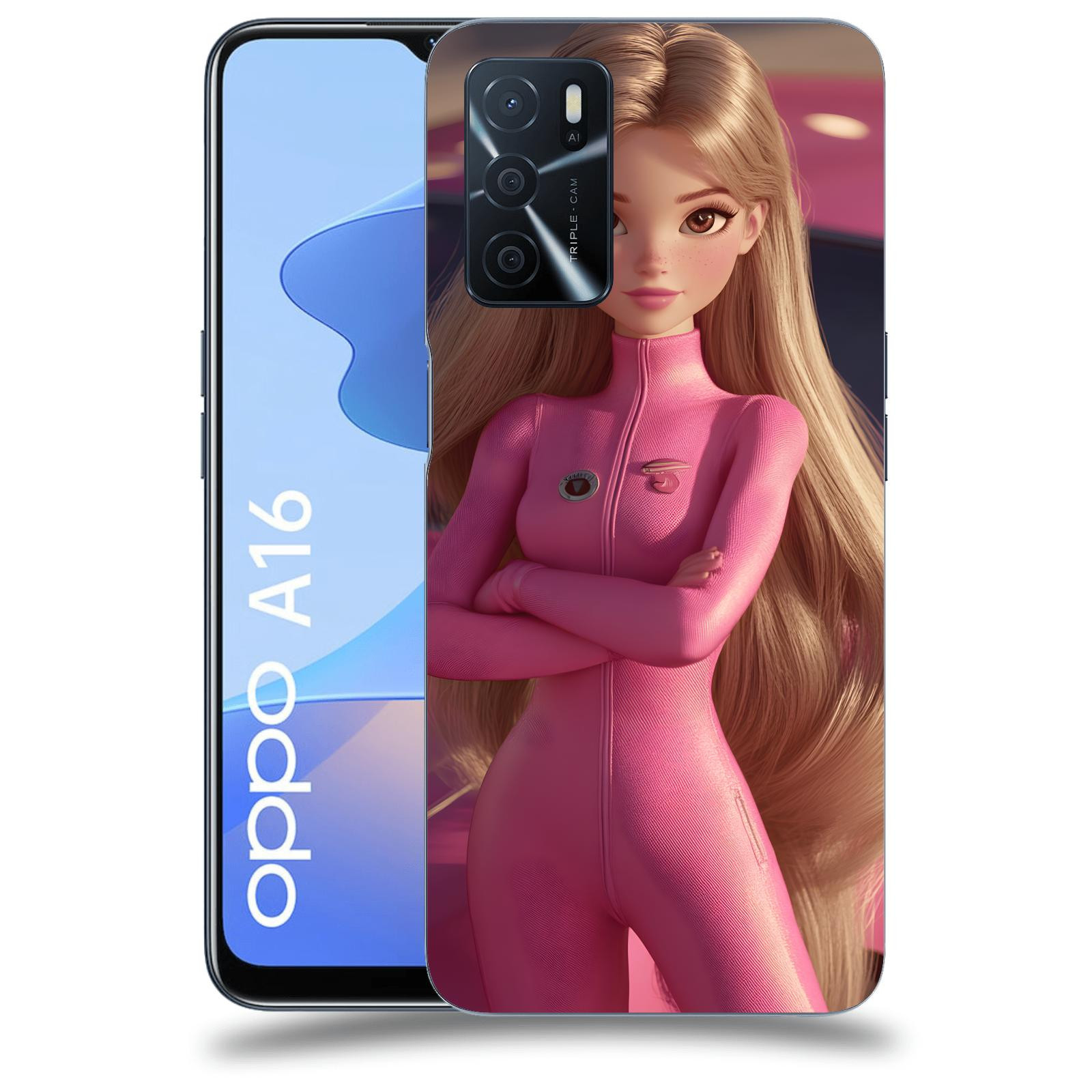 ACOVER Kryt na mobil OPPO A16 - Pink girl