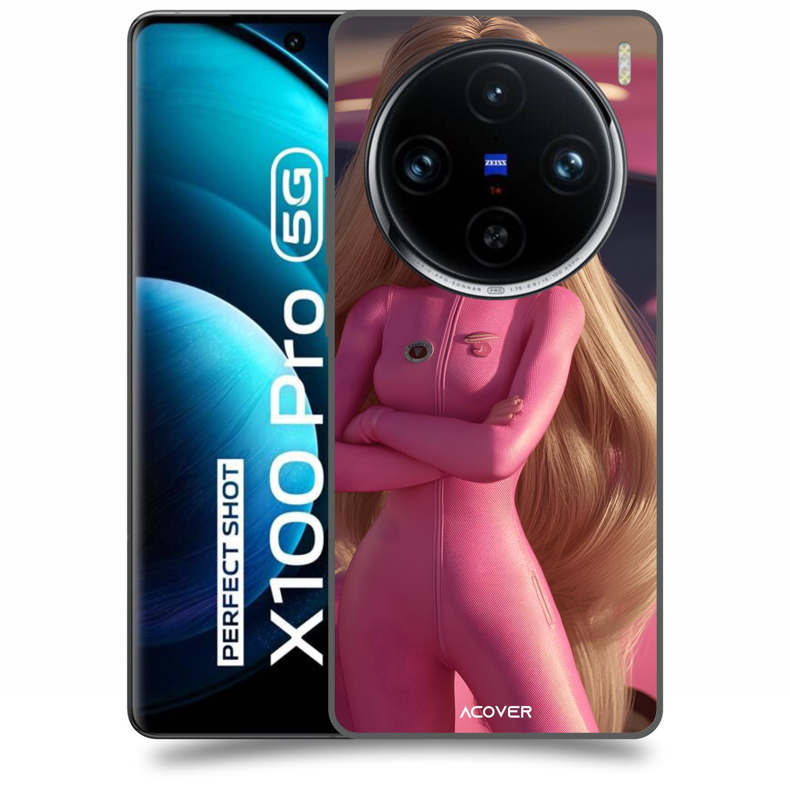 ACOVER Kryt na mobil Vivo X100 Pro - Pink girl