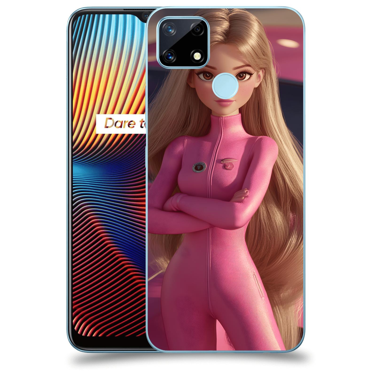ACOVER Kryt na mobil Realme 7i - Pink girl
