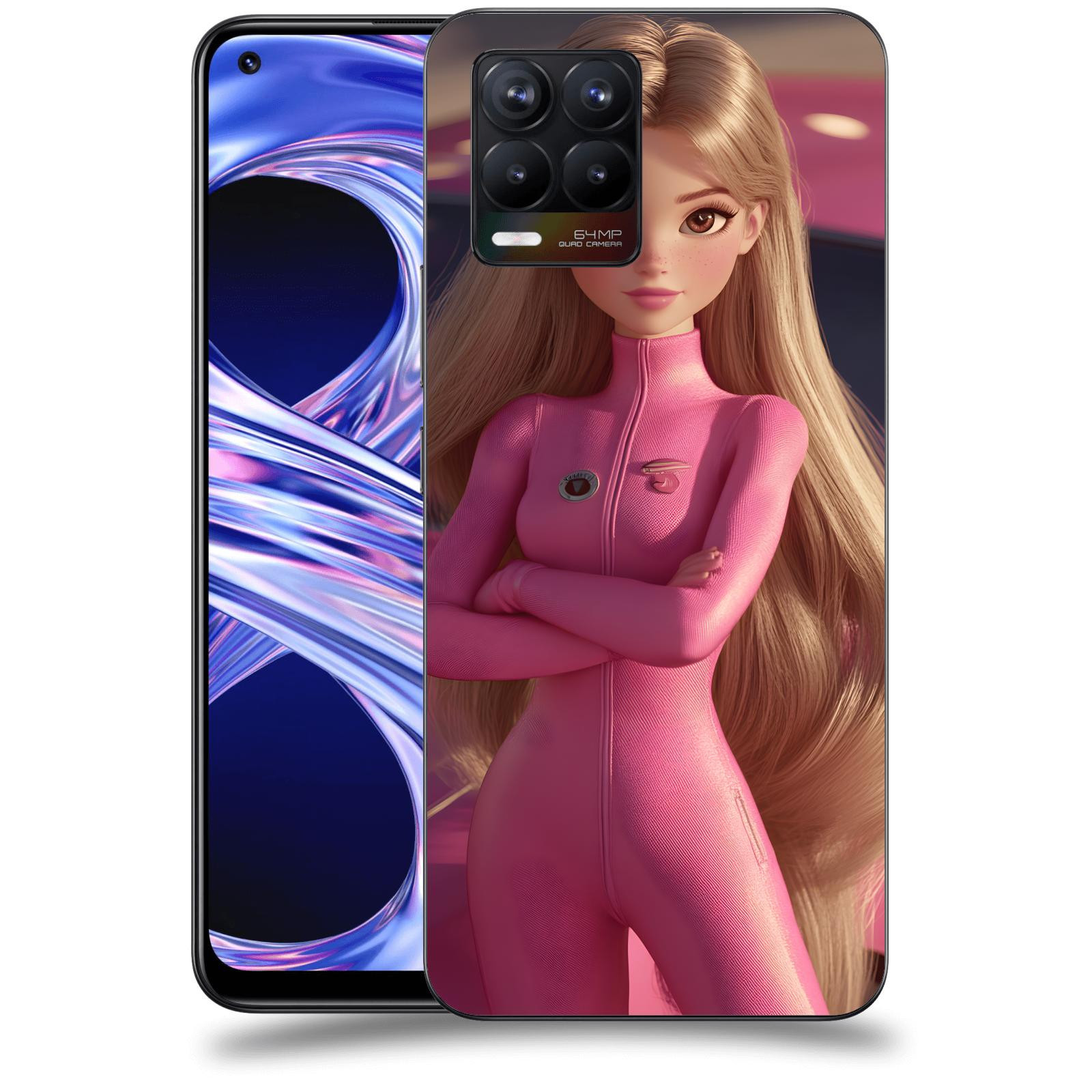 ACOVER Kryt na mobil Realme 8 - Pink girl