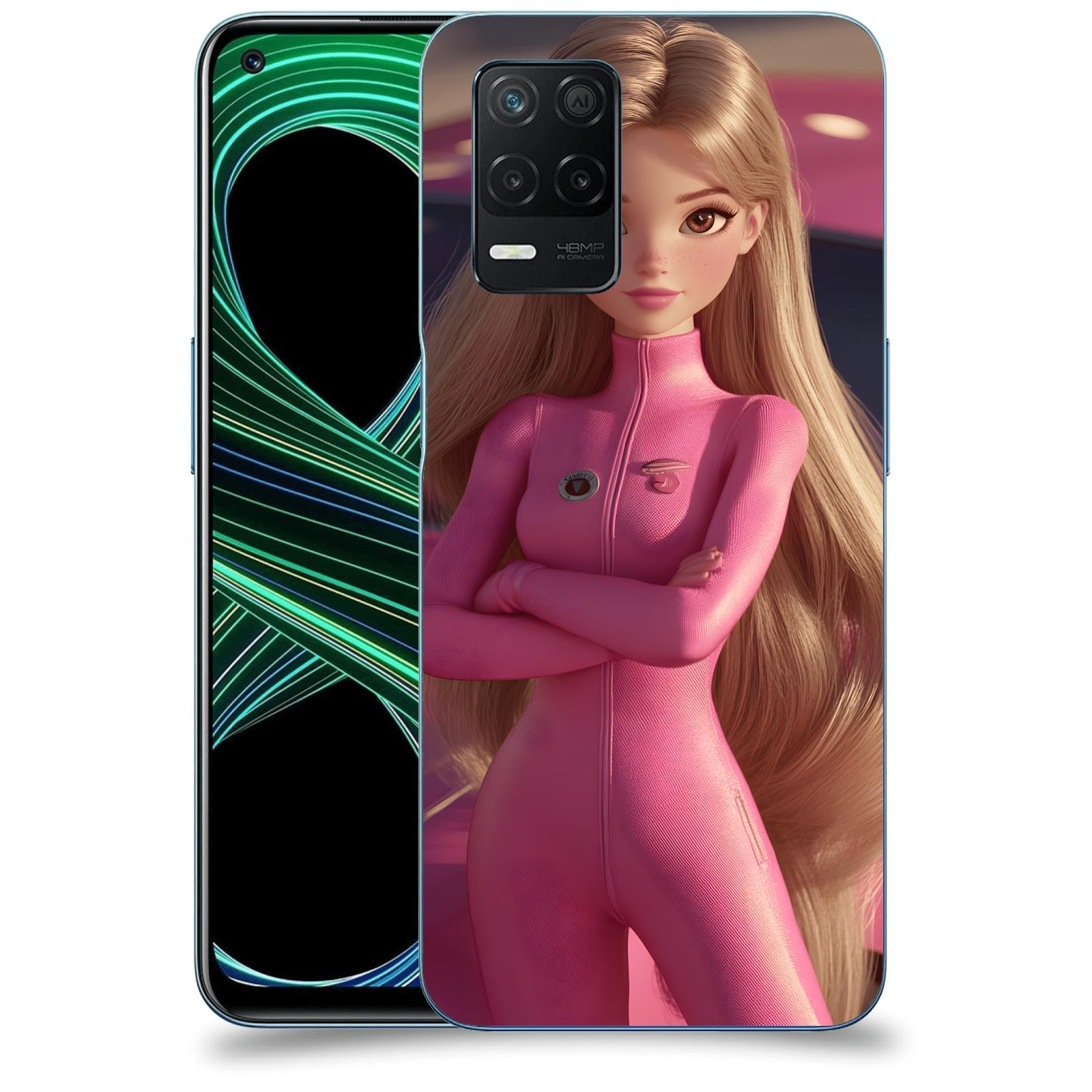 ACOVER Kryt na mobil Realme 8 5G - Pink girl