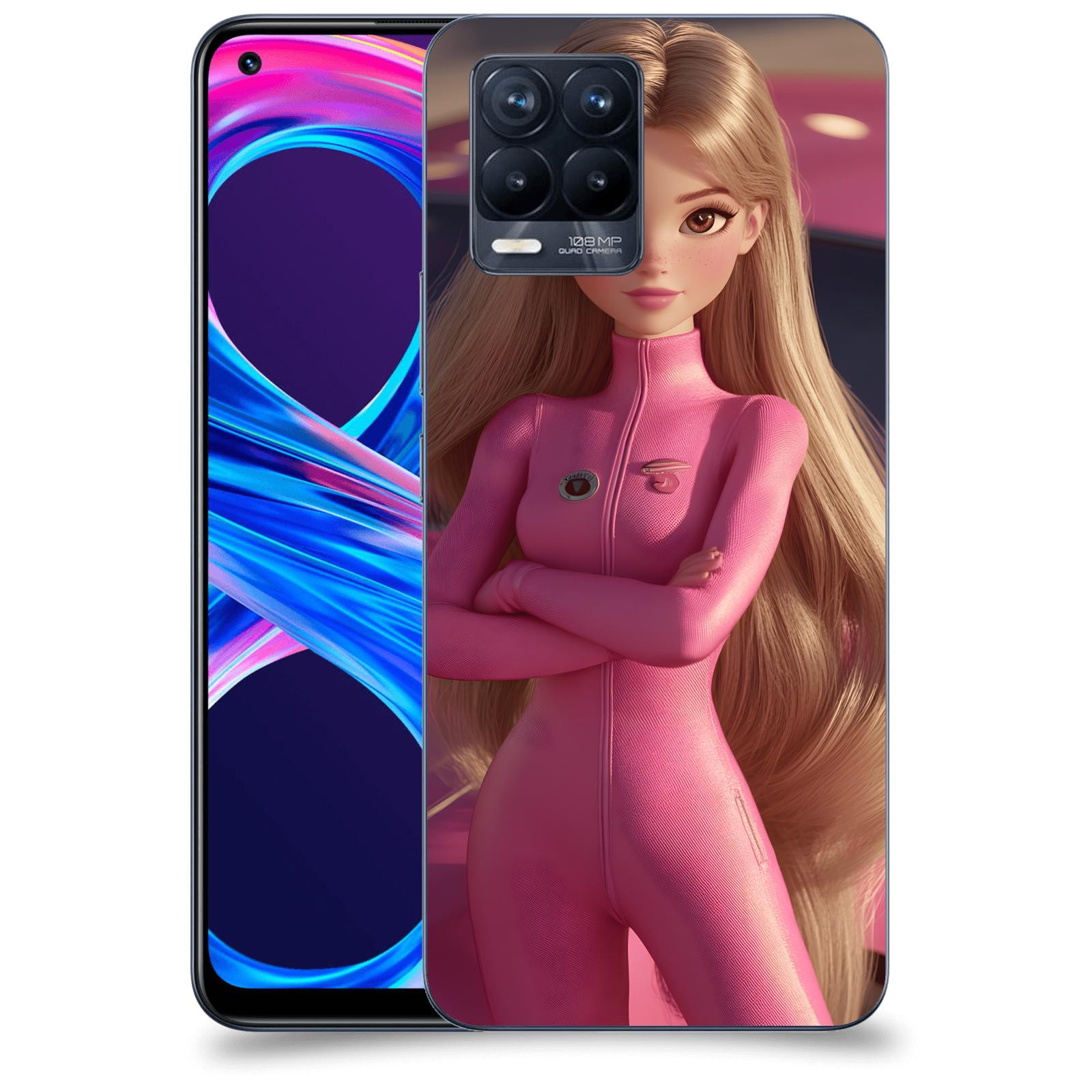 ACOVER Kryt na mobil Realme 8 Pro - Pink girl