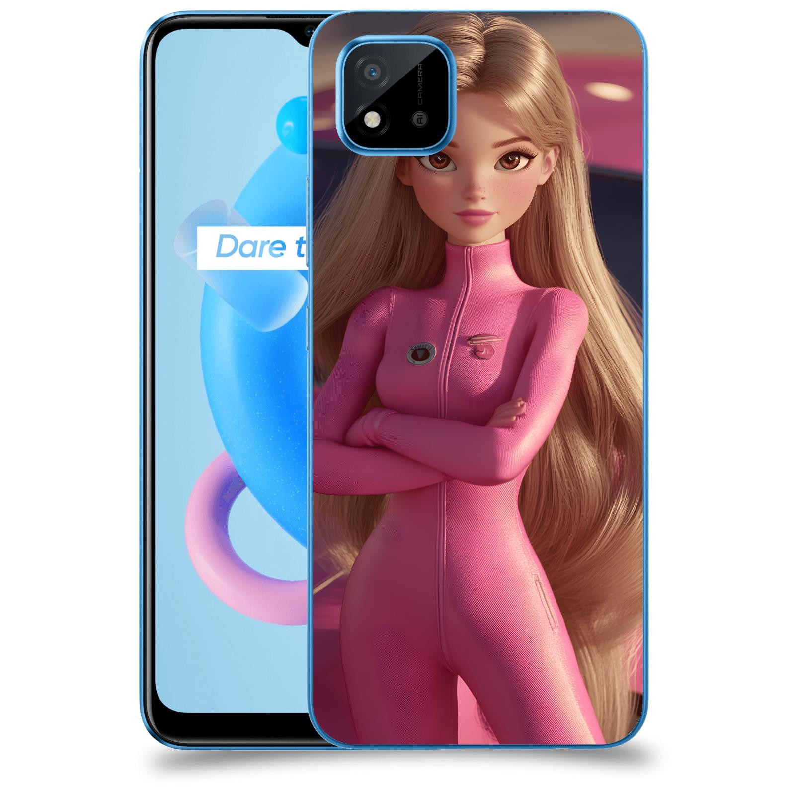 ACOVER Kryt na mobil Realme C11 (2021) - Pink girl