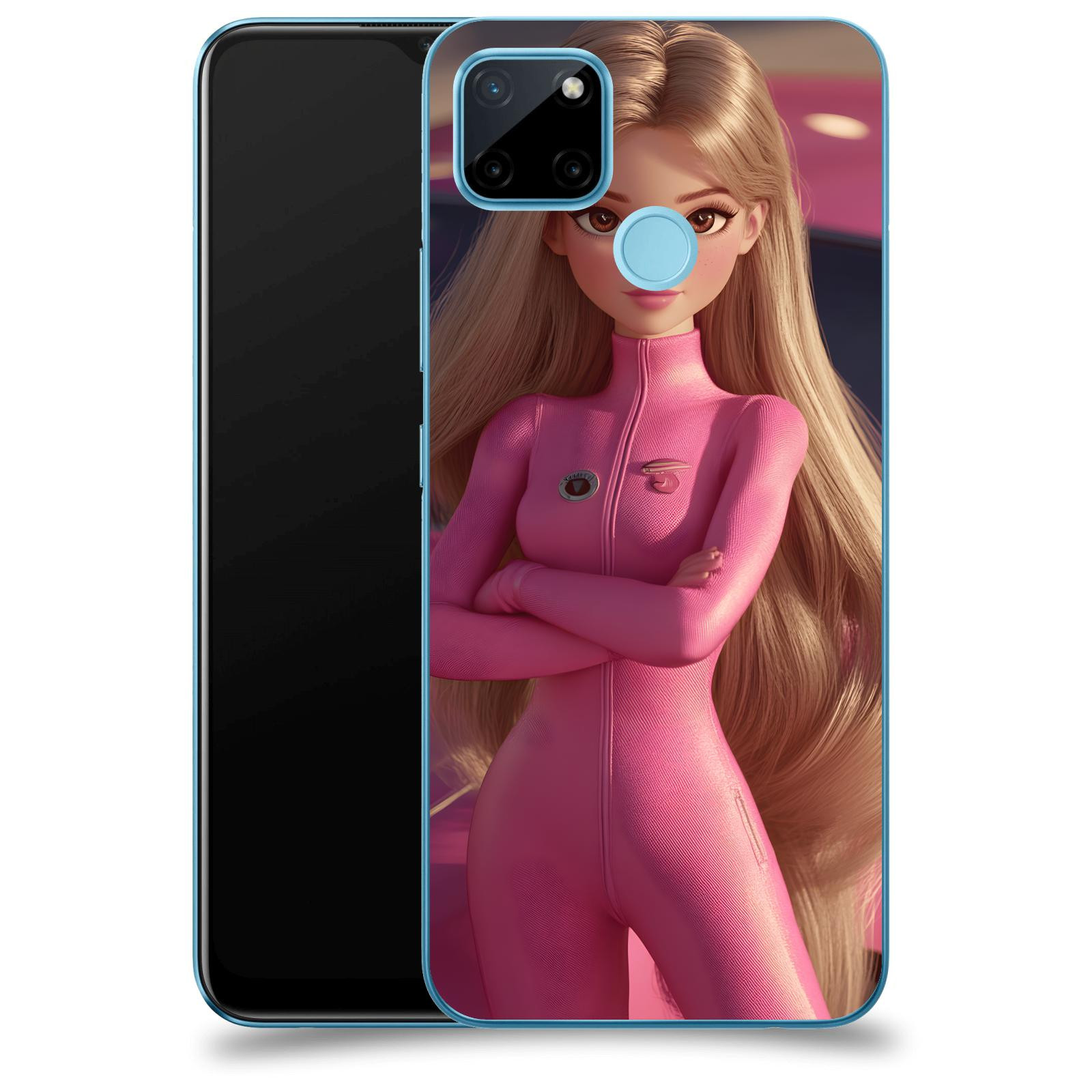 ACOVER Kryt na mobil Realme C21Y - Pink girl