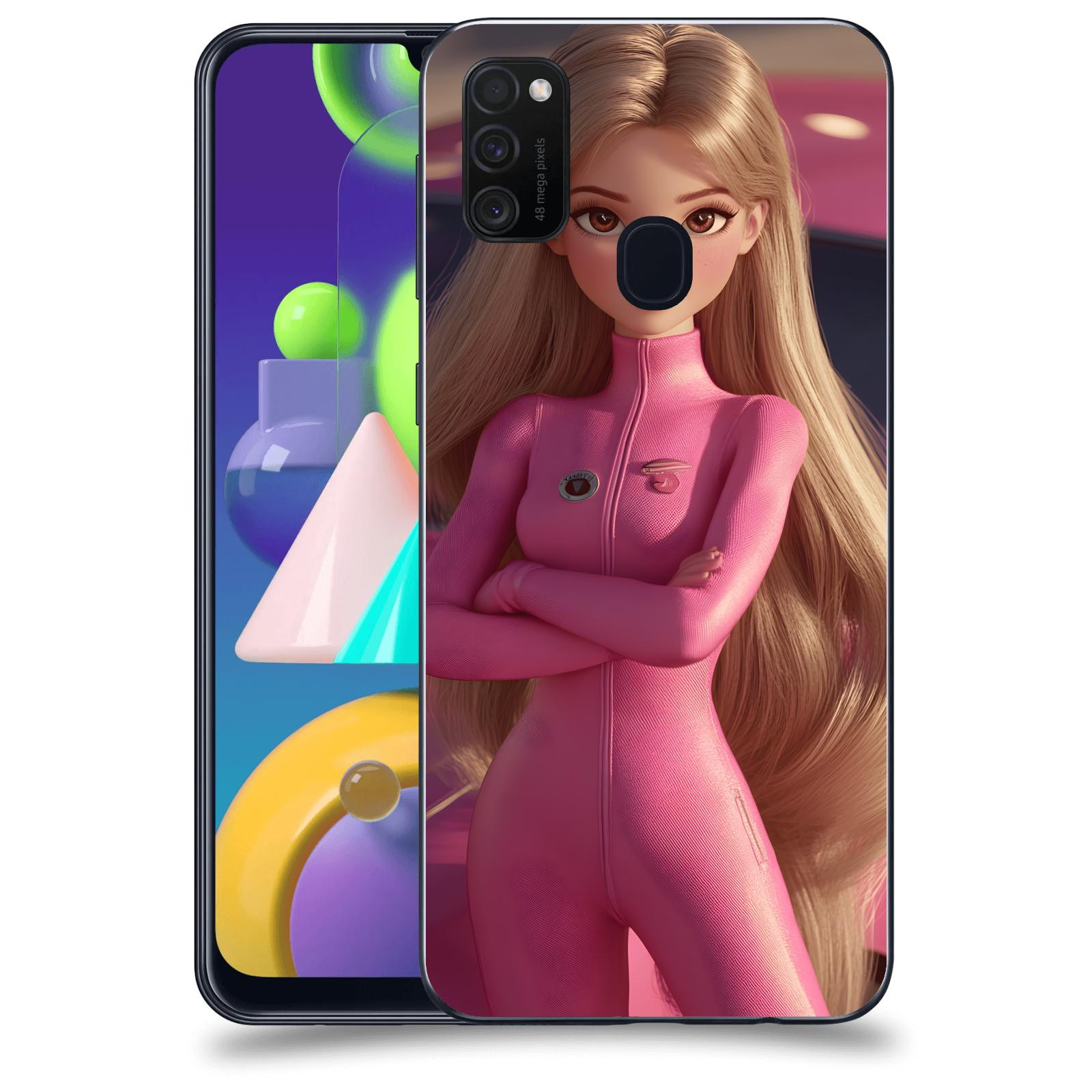 ACOVER Kryt na mobil Samsung Galaxy M21 M215F - Pink girl