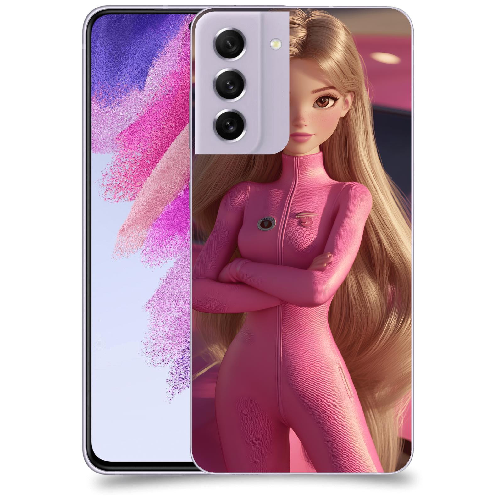 ACOVER Kryt na mobil Samsung Galaxy S21 FE 5G - Pink girl
