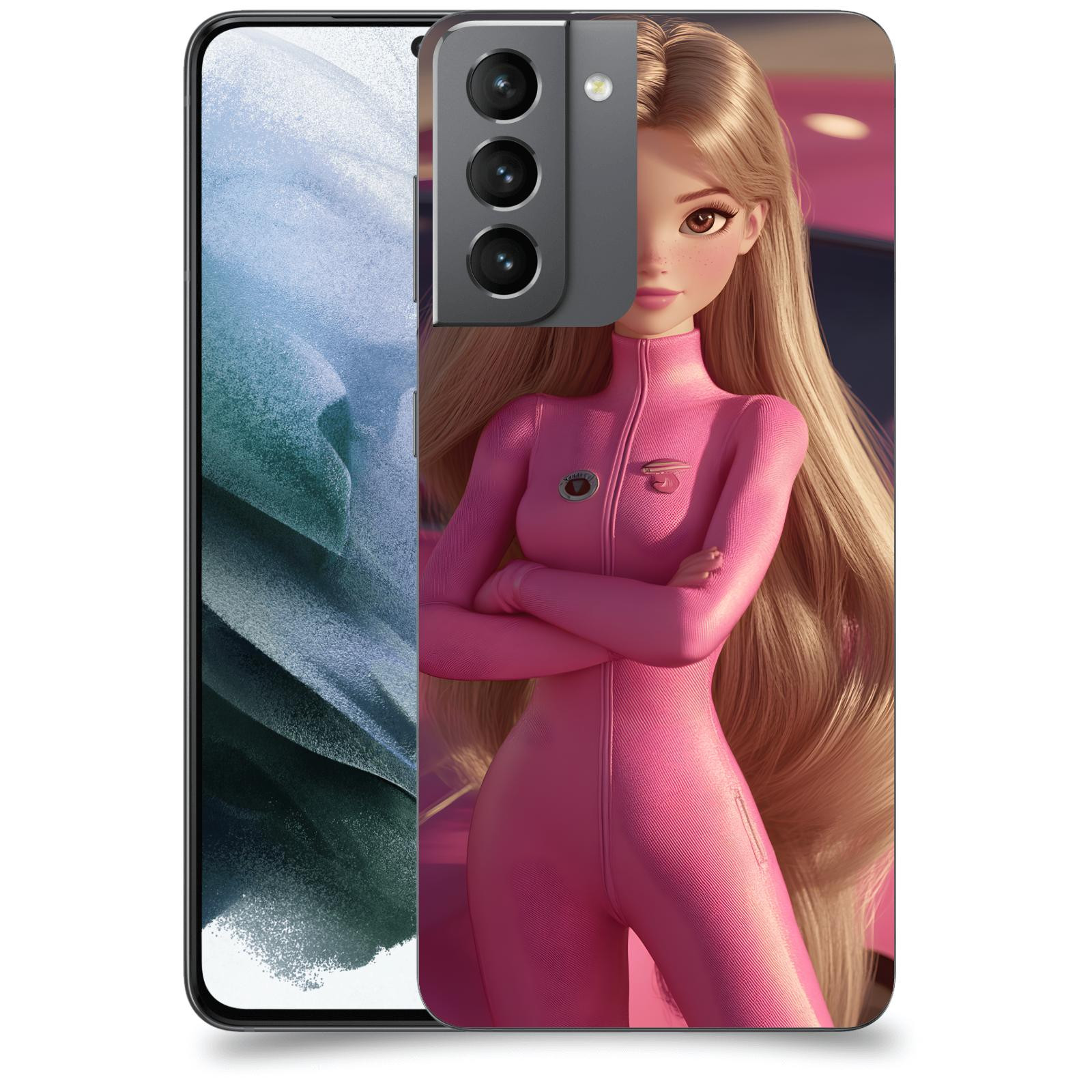 ACOVER Kryt na mobil Samsung Galaxy S21 G991B - Pink girl