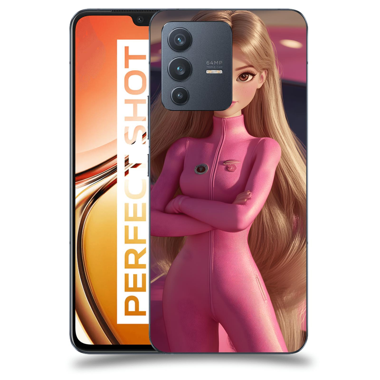ACOVER Kryt na mobil Vivo V23 5G - Pink girl