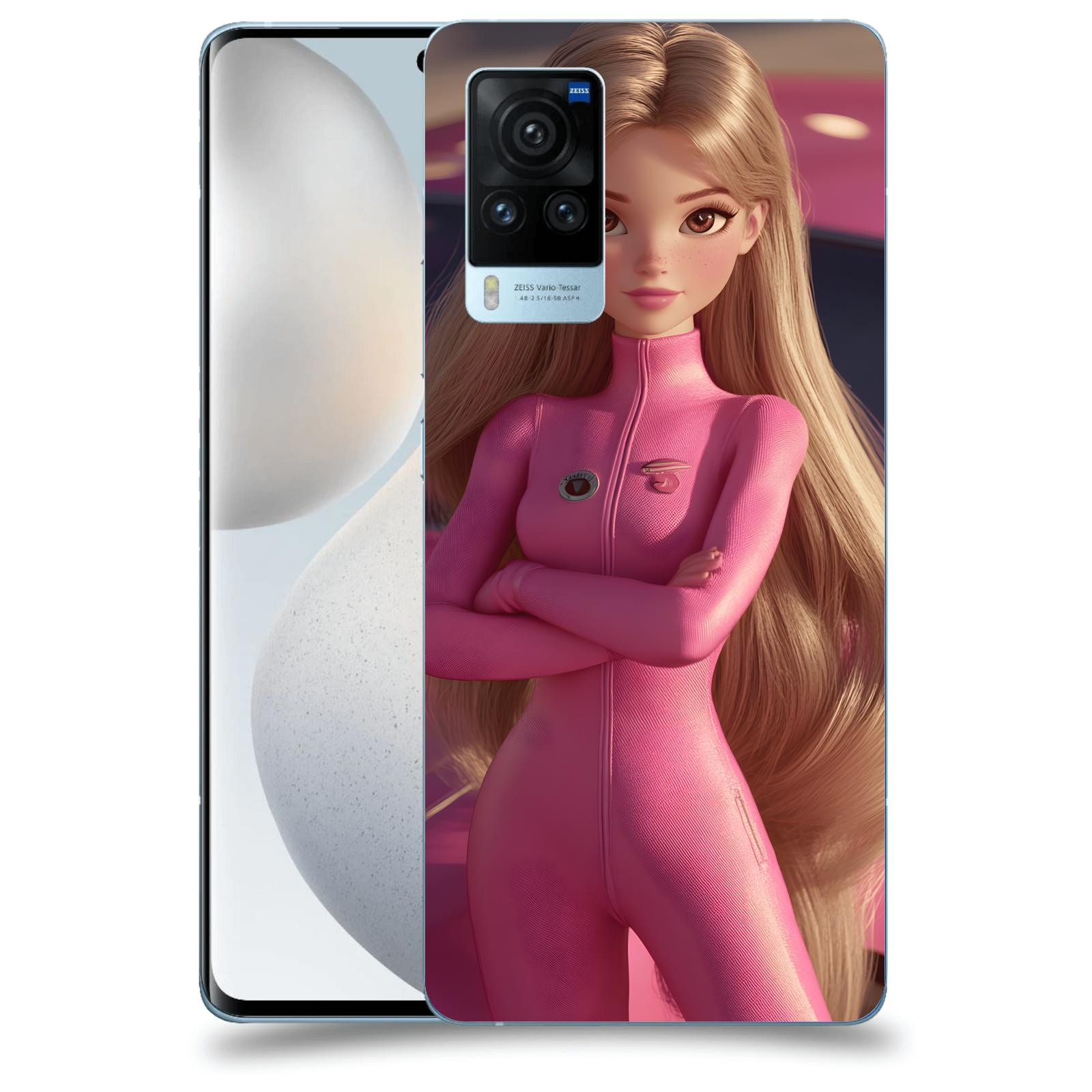ACOVER Kryt na mobil Vivo X60 Pro 5G - Pink girl