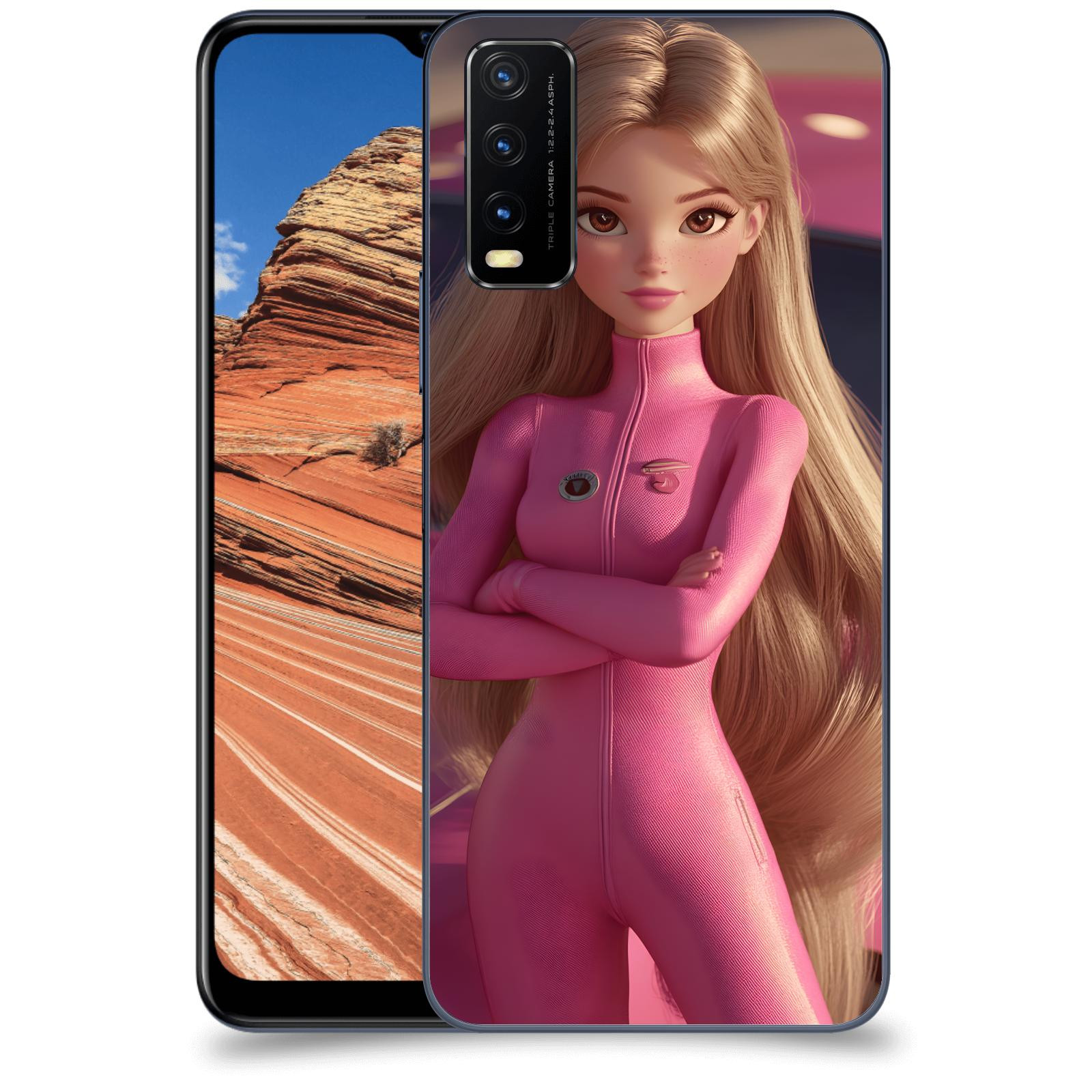 ACOVER Kryt na mobil Vivo Y20s - Pink girl