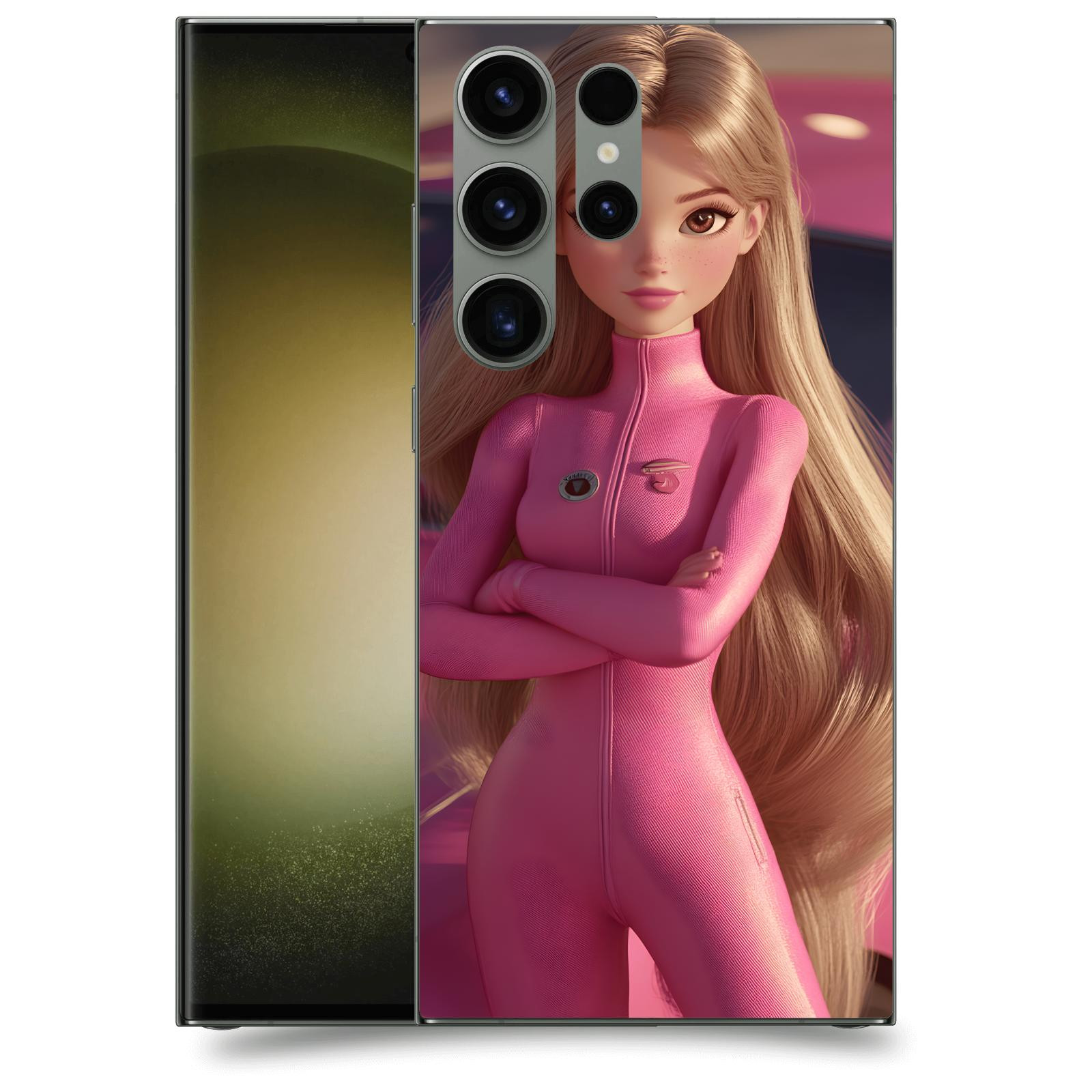 ACOVER Kryt na mobil Samsung Galaxy S23 Ultra 5G - Pink girl