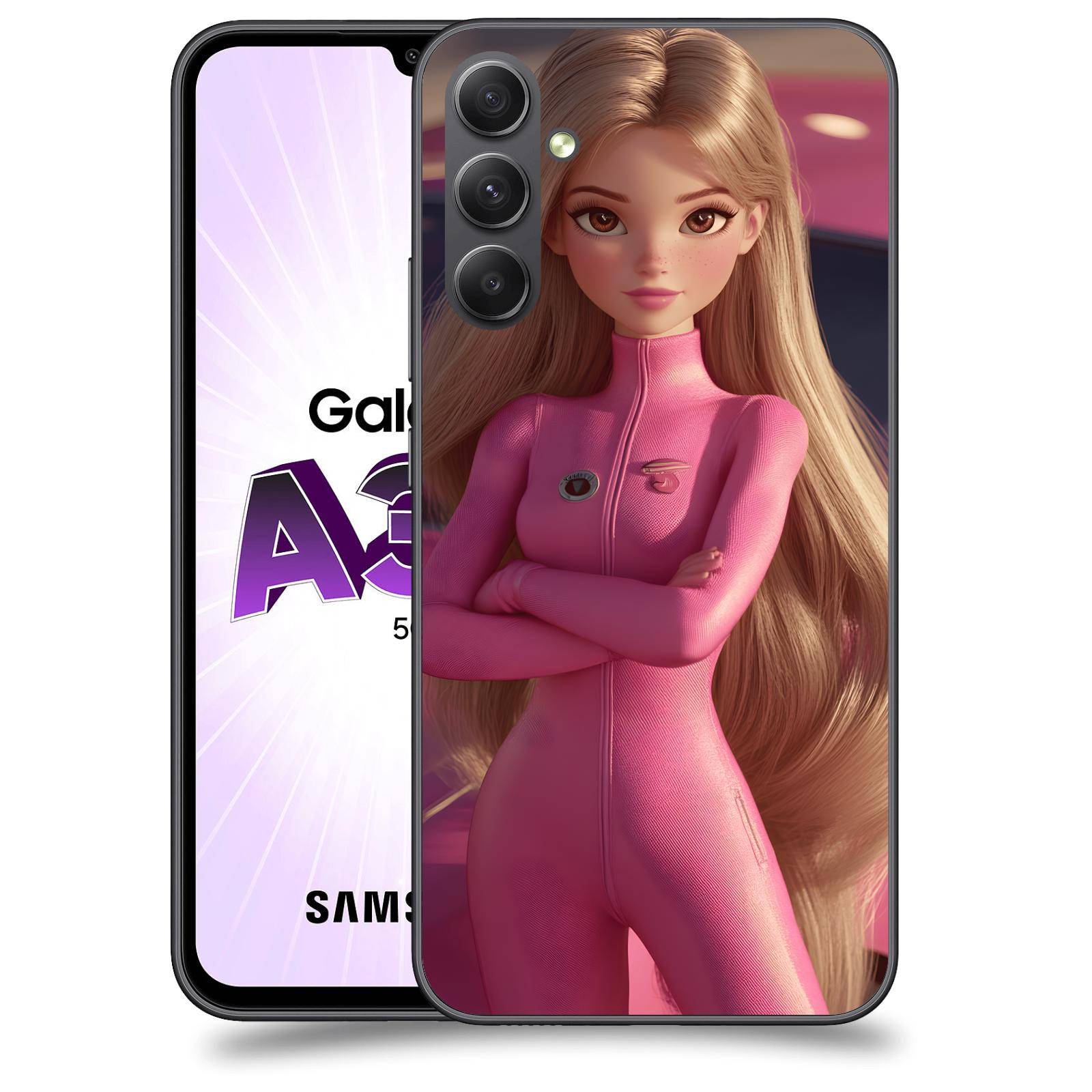 ACOVER Kryt na mobil Samsung Galaxy A34 - Pink girl