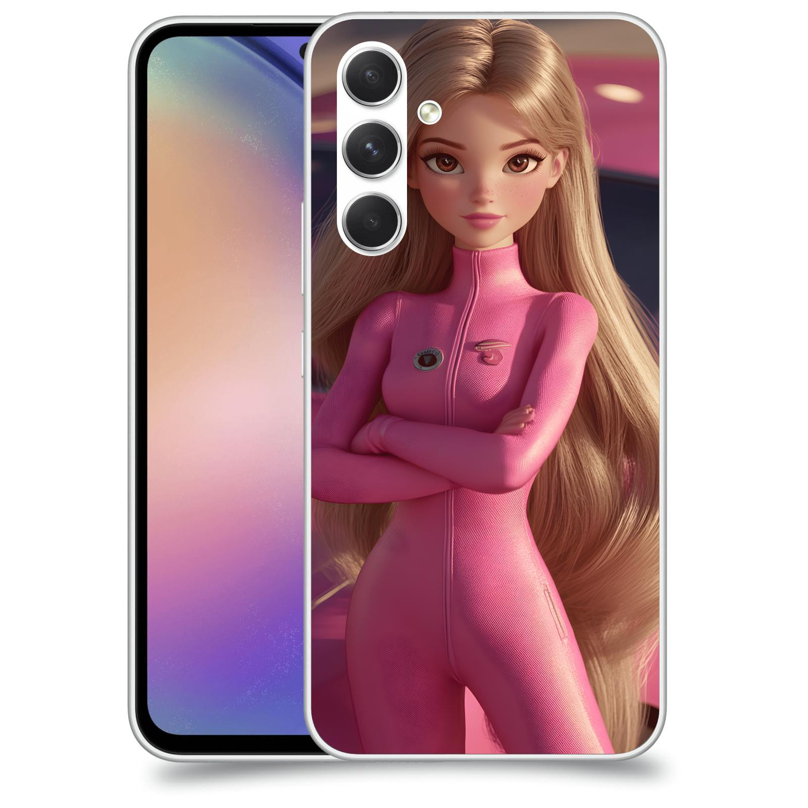 ACOVER Kryt na mobil Samsung Galaxy M54 5G - Pink girl
