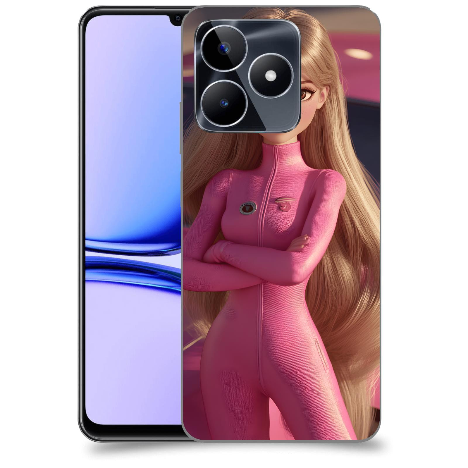 ACOVER Kryt na mobil Realme C53 - Pink girl