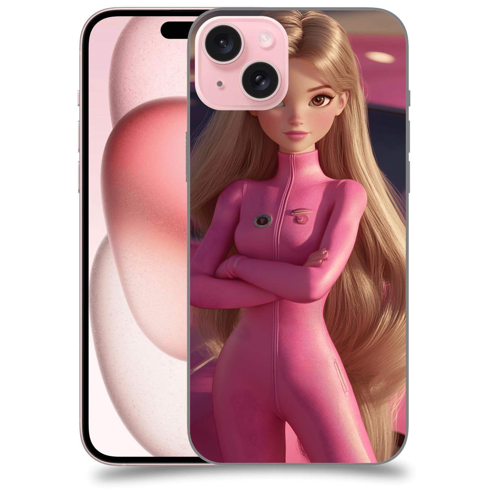 ACOVER Kryt na mobil Apple iPhone 15 plus - Pink girl