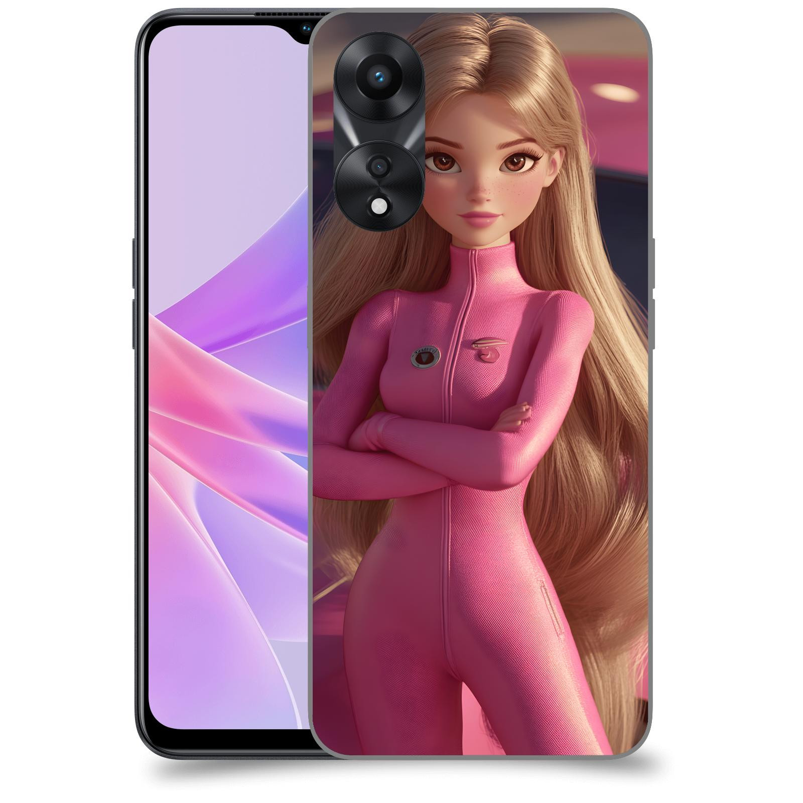 ACOVER Kryt na mobil OPPO A78 5G - Pink girl