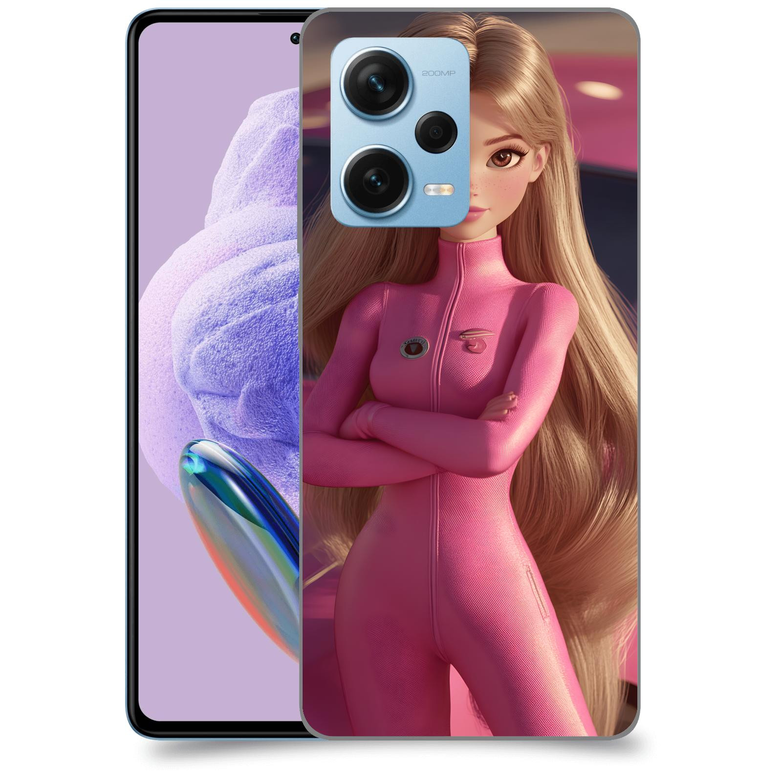 ACOVER Kryt na mobil Xiaomi Redmi Note 12 Pro+ 5G - Pink girl