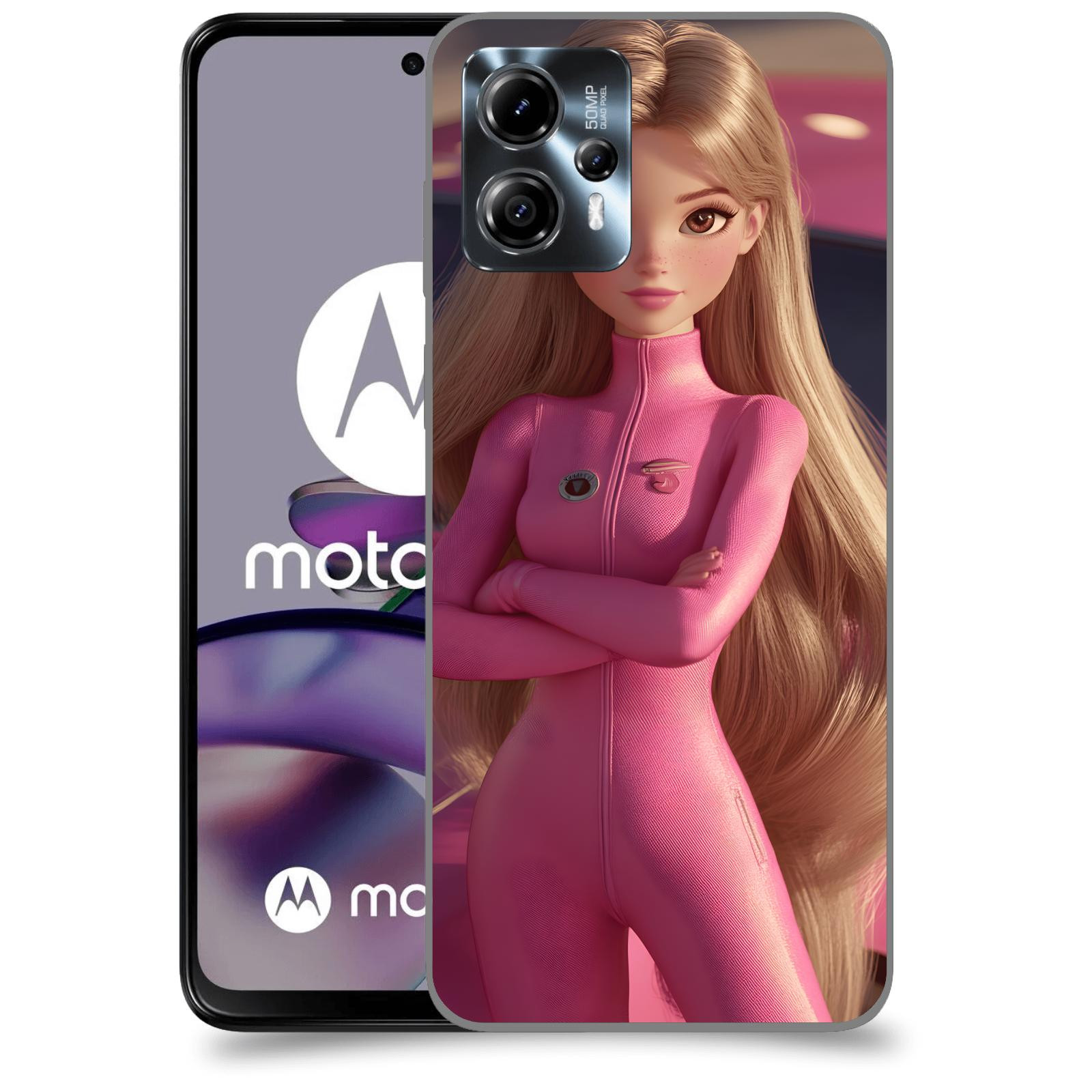 ACOVER Kryt na mobil Motorola Moto G13 - Pink girl