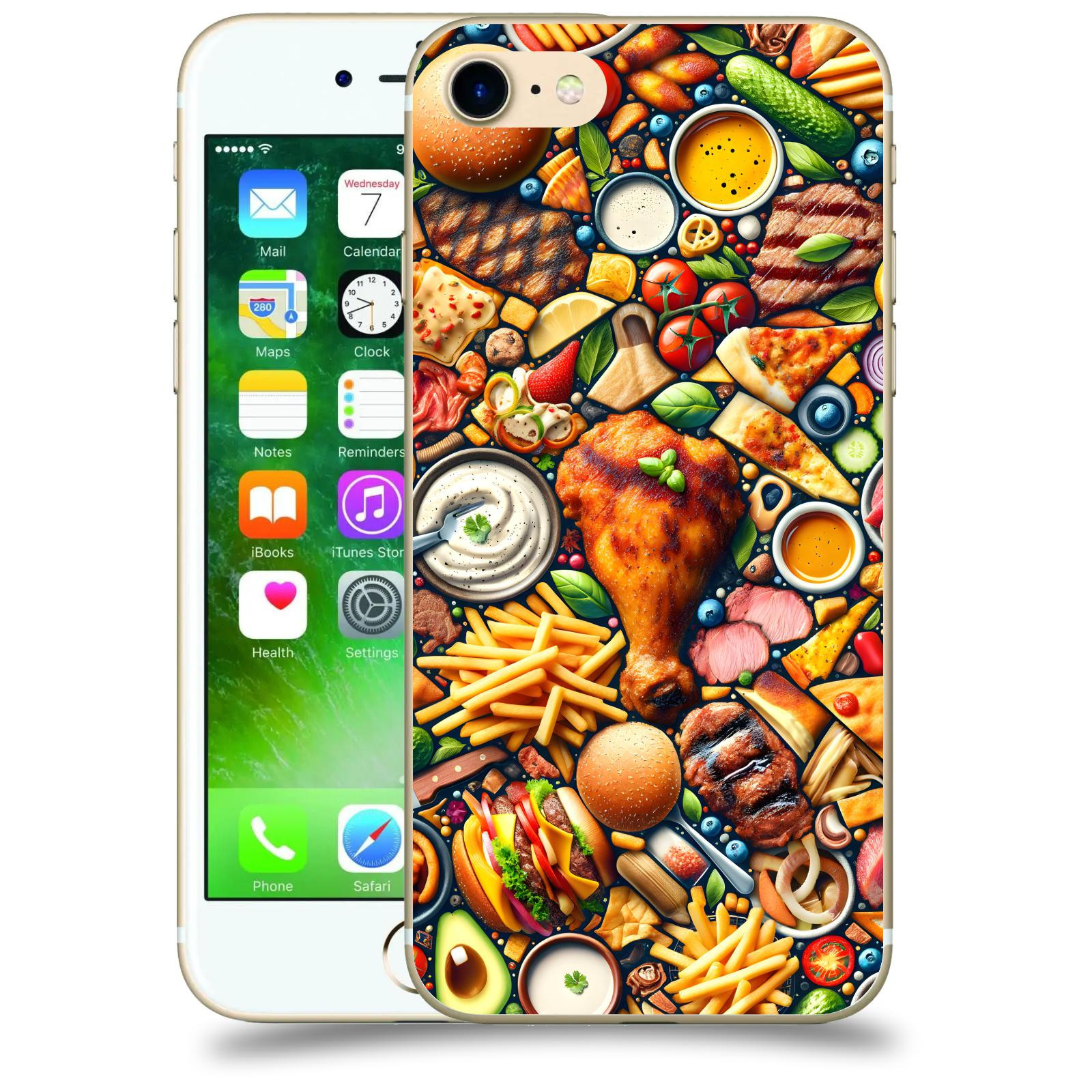 ACOVER Kryt na mobil Apple iPhone 7 - Dinner