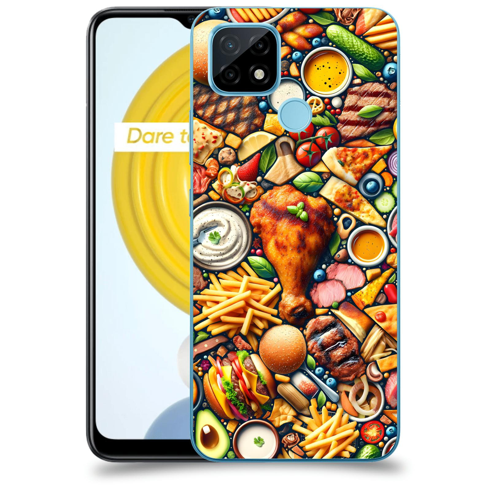 ACOVER Kryt na mobil Realme C21 - Dinner