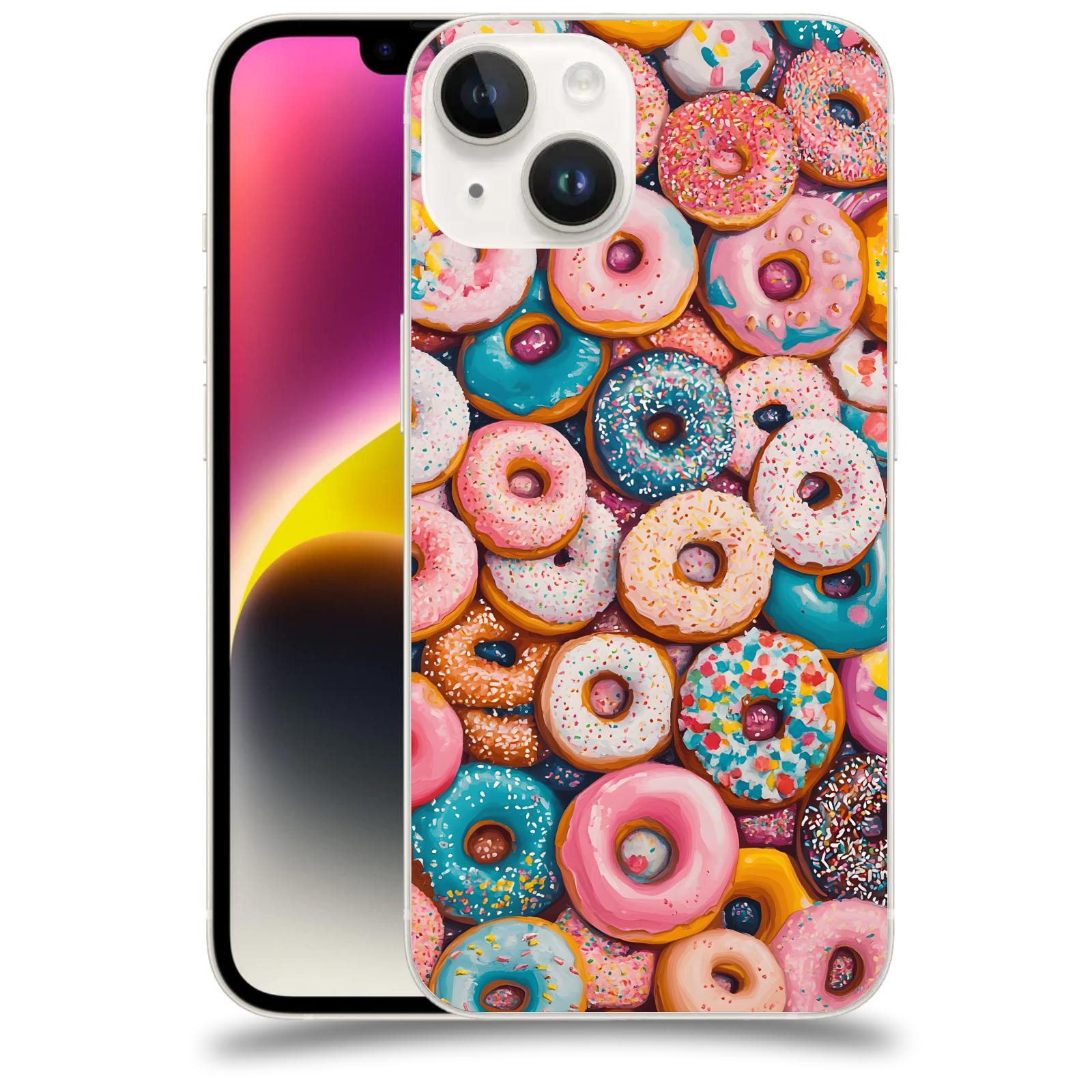 ACOVER Kryt na mobil Apple iPhone 14 - Donuts