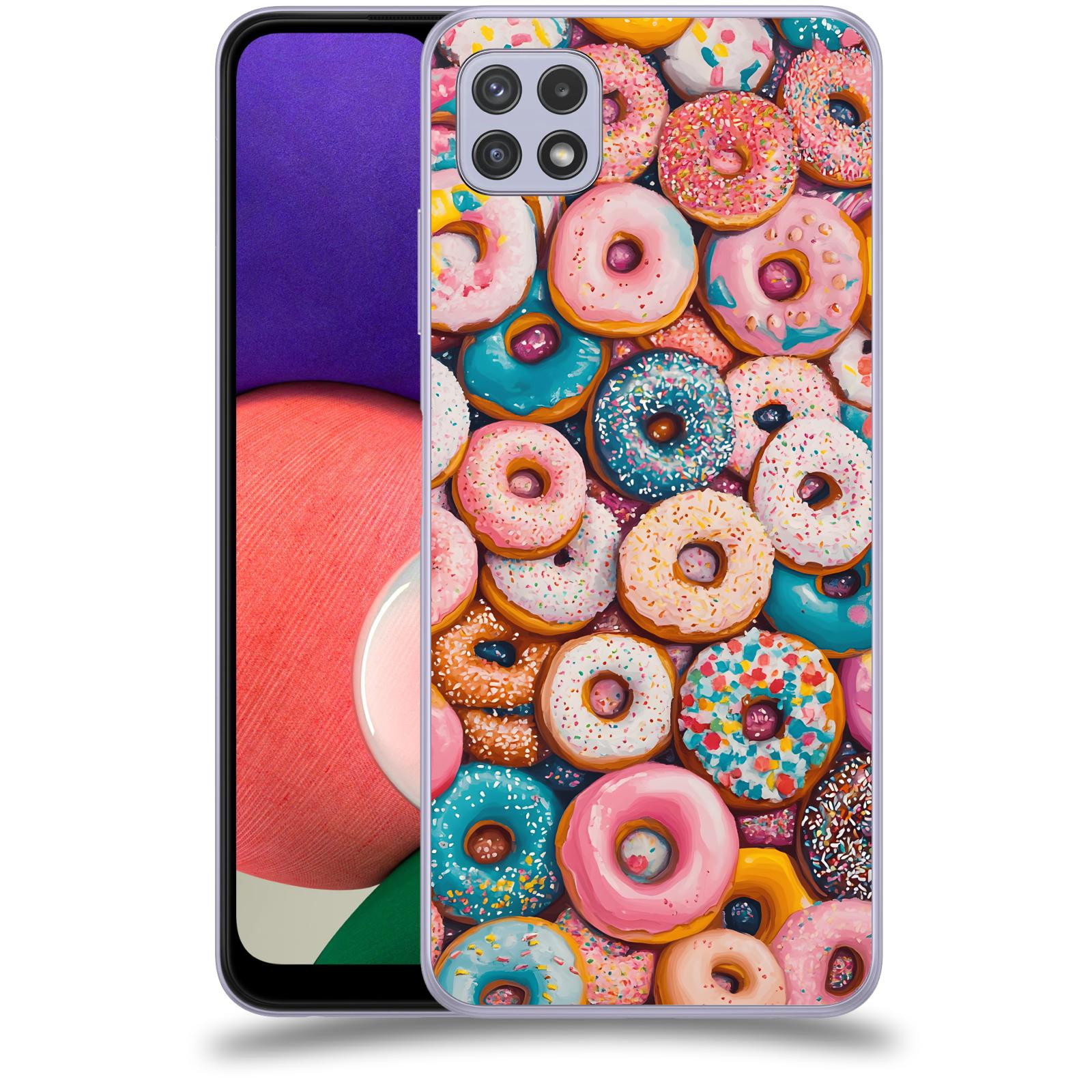 ACOVER Kryt na mobil Samsung Galaxy A22 5G A226B - Donuts