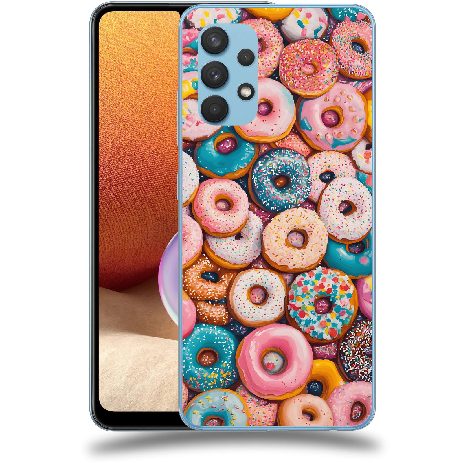 ACOVER Kryt na mobil Samsung Galaxy A32 4G SM-A325F - Donuts