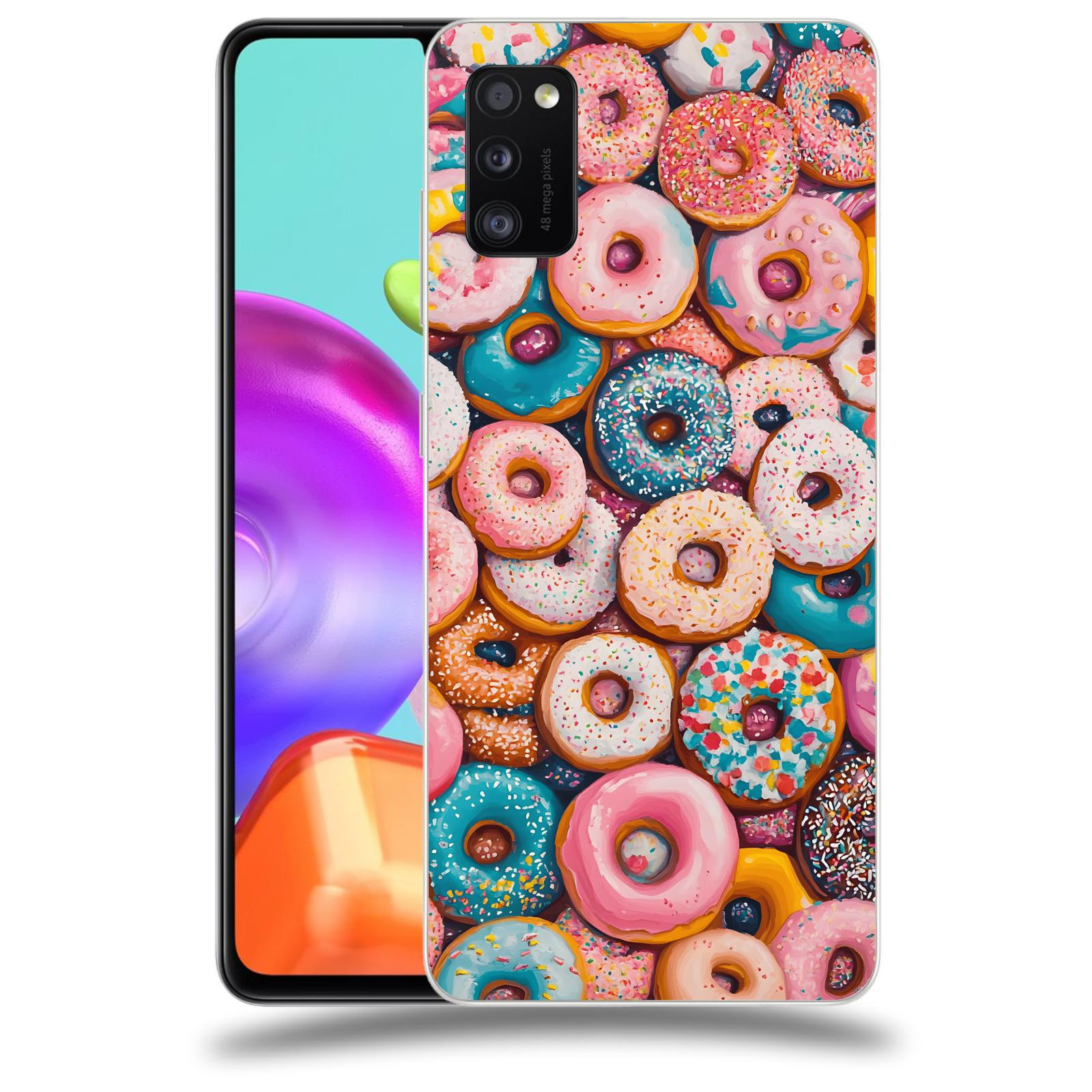 ACOVER Kryt na mobil Samsung Galaxy A41 A415F - Donuts