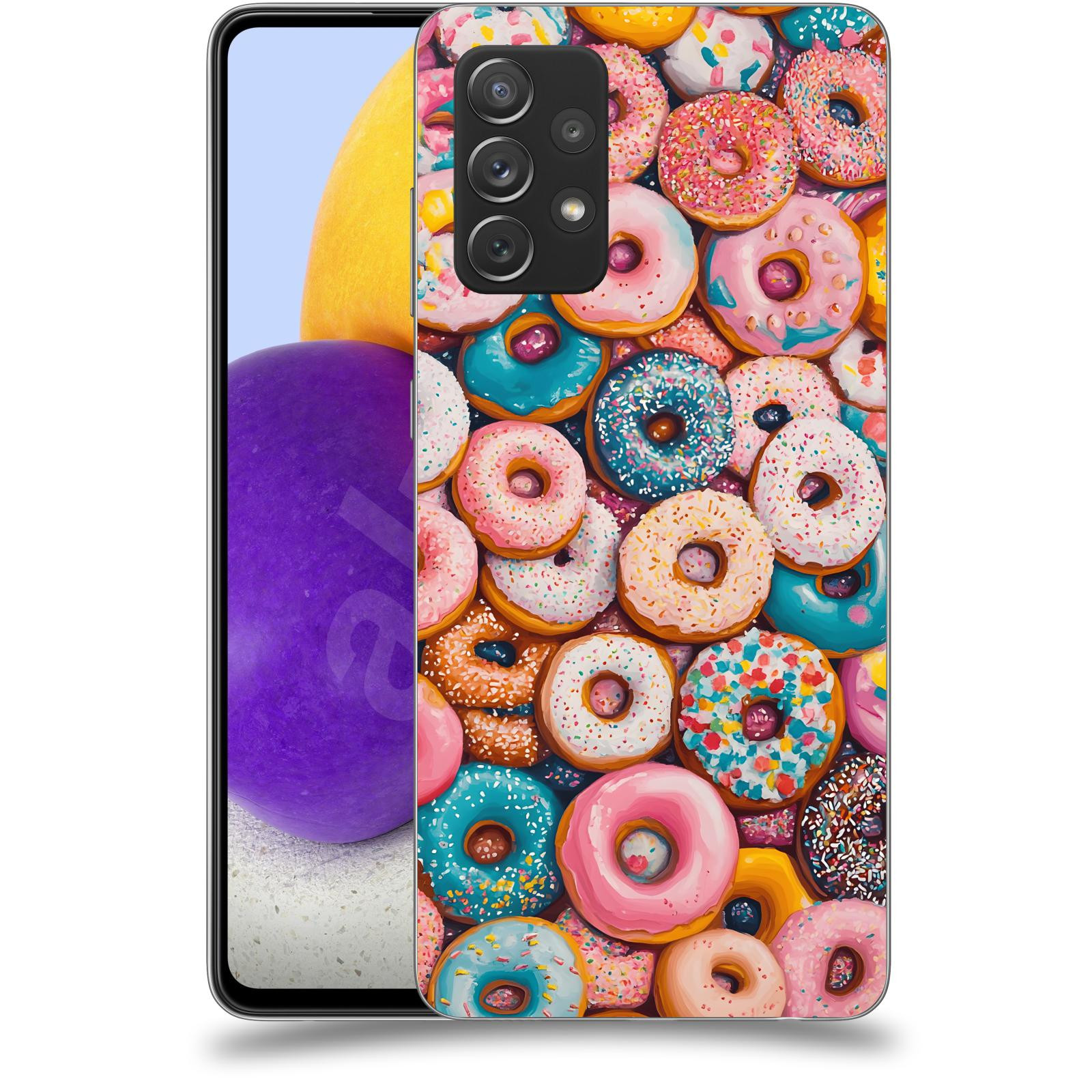 ACOVER Kryt na mobil Samsung Galaxy A72 A725F - Donuts