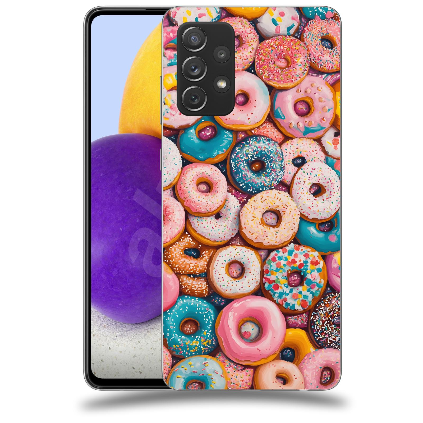ACOVER Kryt na mobil Samsung Galaxy A73 5G - Donuts