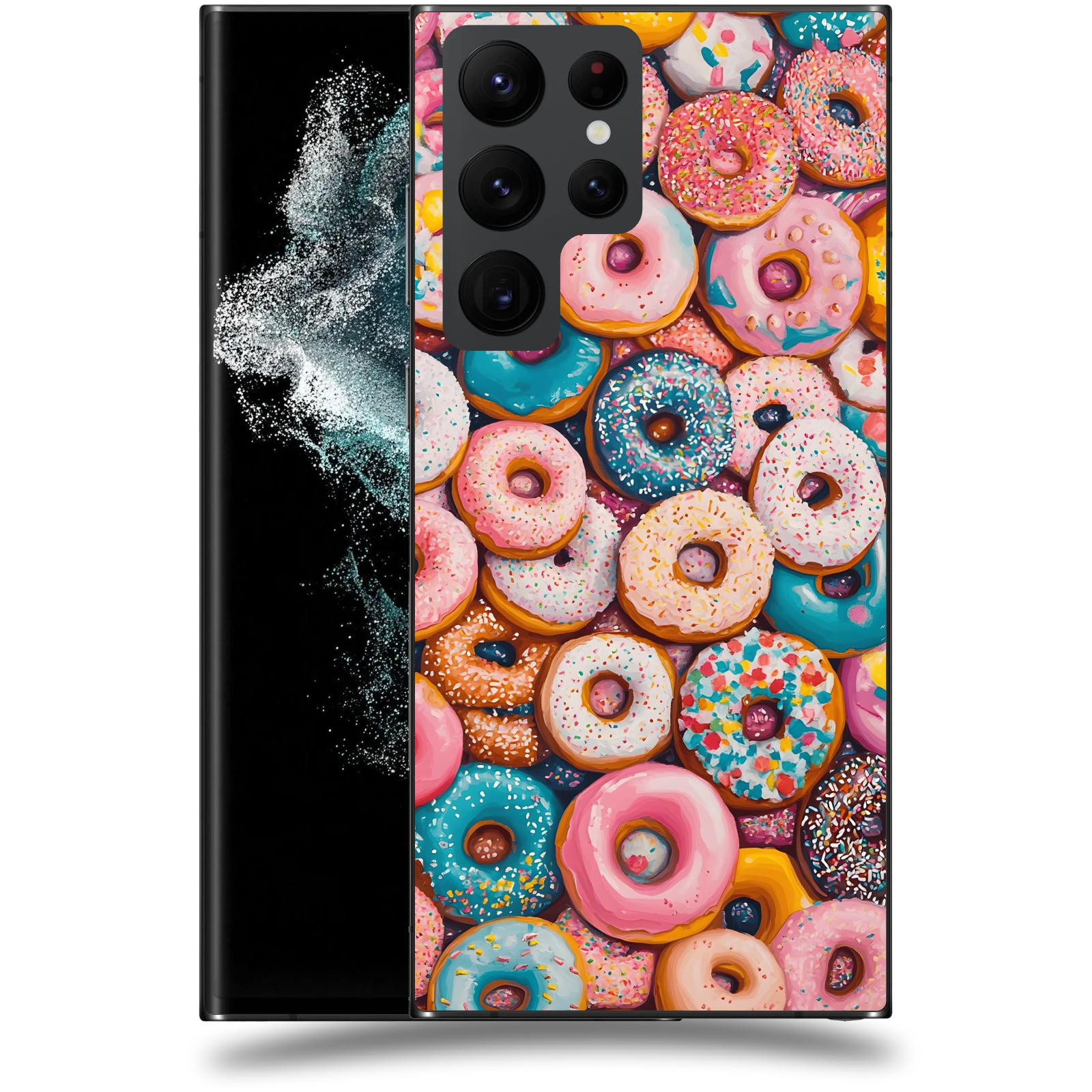 ACOVER Kryt na mobil Samsung Galaxy S22 Ultra 5G - Donuts