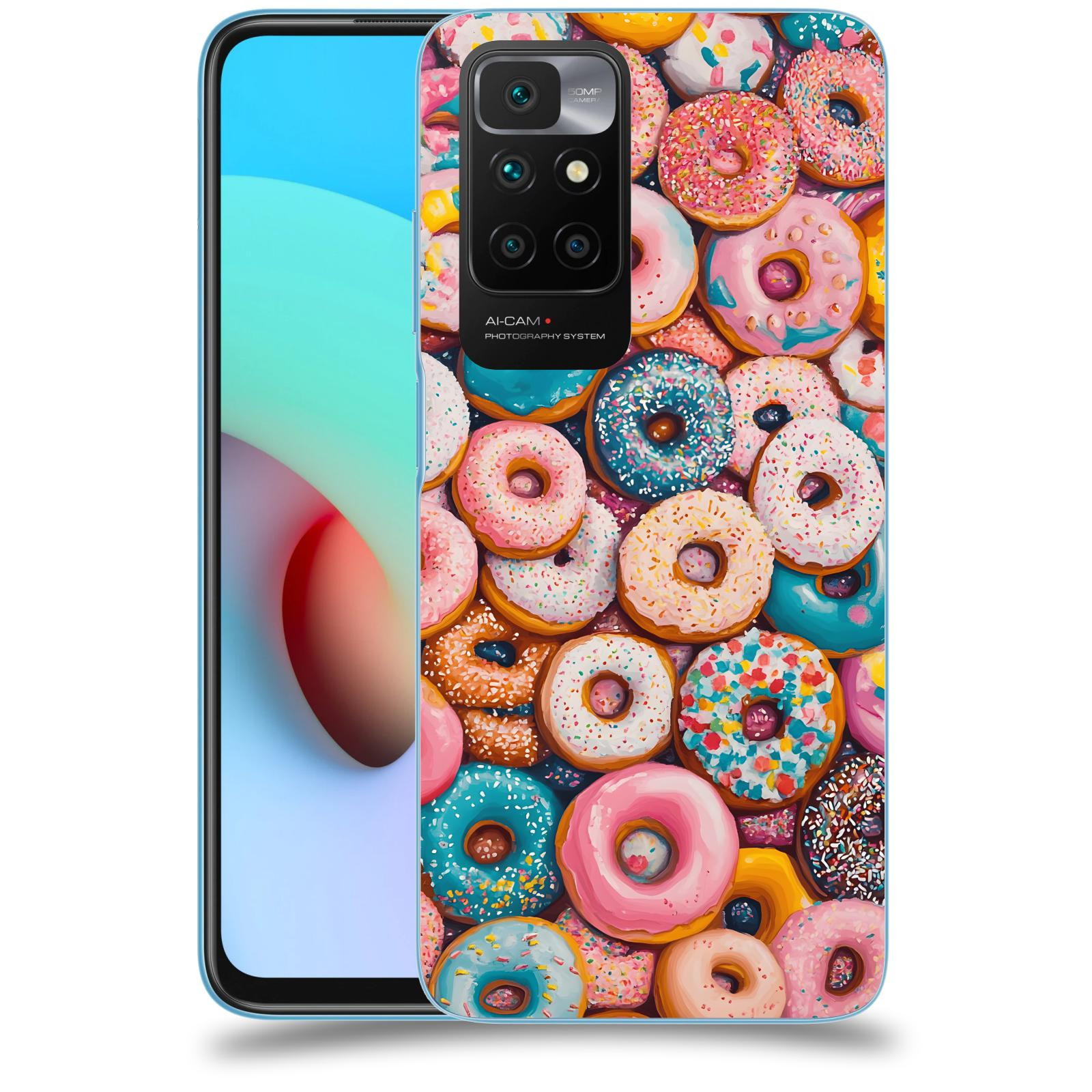ACOVER Kryt na mobil Xiaomi Redmi 10 - Donuts