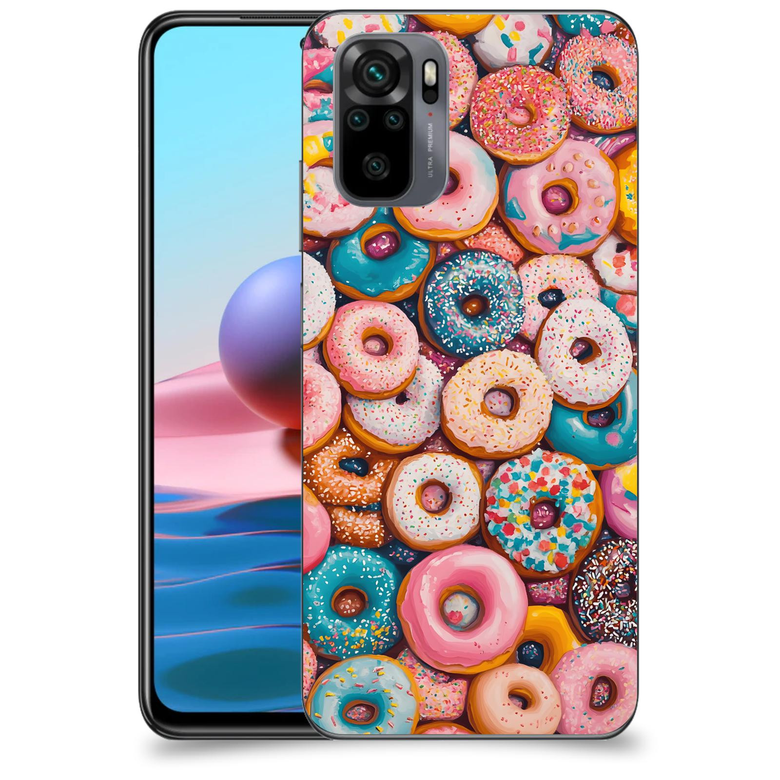 ACOVER Kryt na mobil Xiaomi Redmi Note 10 - Donuts