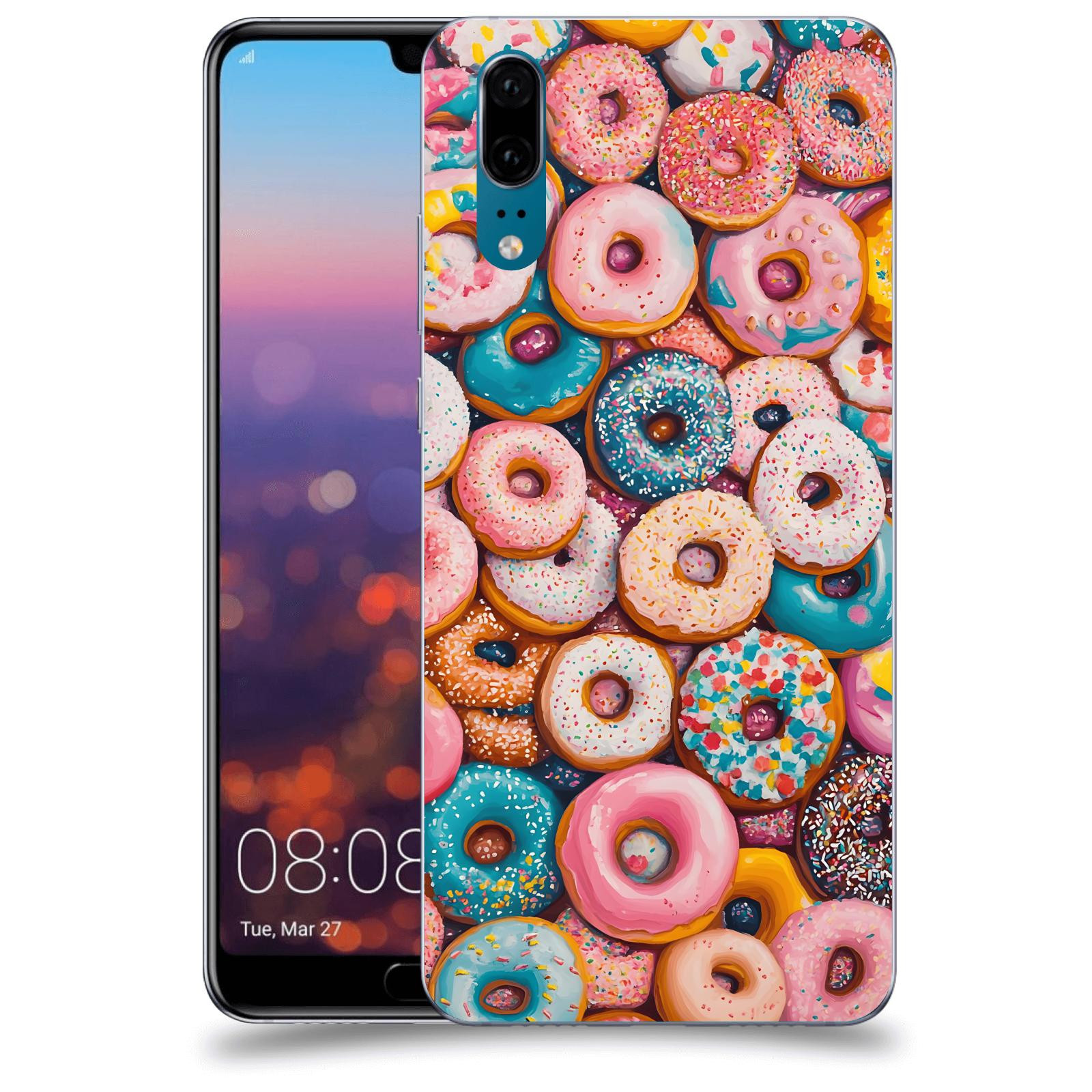 ACOVER Kryt na mobil Huawei P20 - Donuts