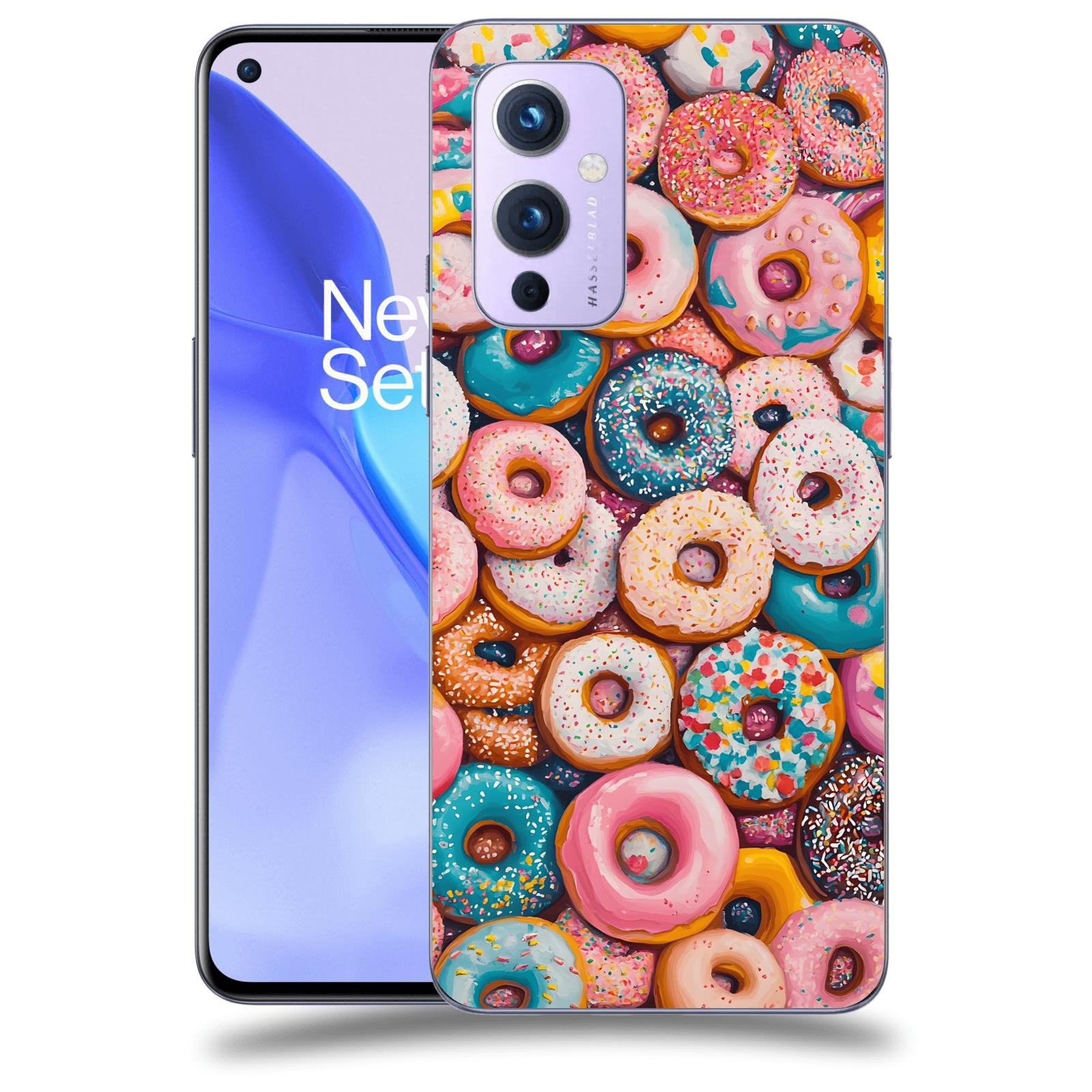 ACOVER Kryt na mobil OnePlus 9 - Donuts