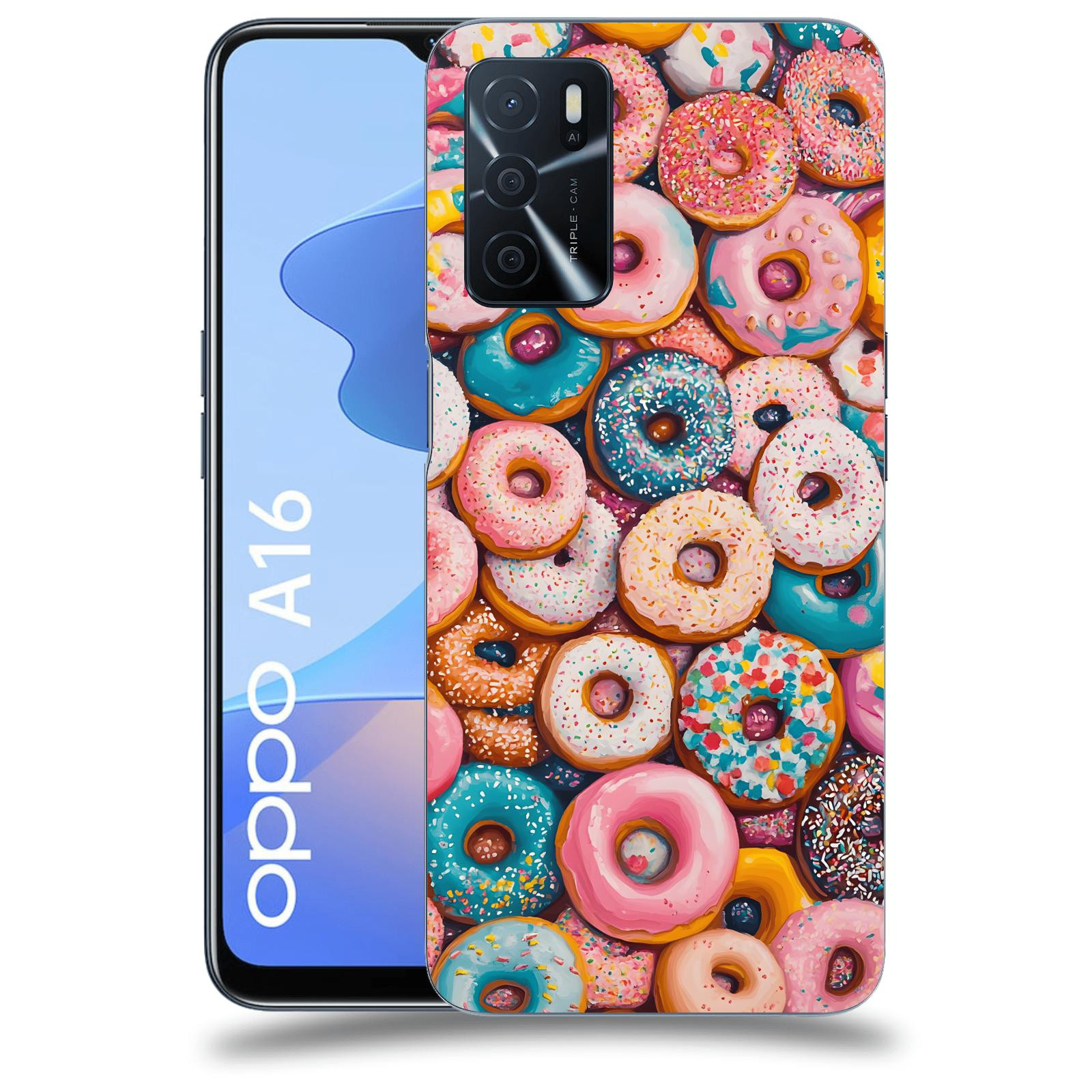 ACOVER Kryt na mobil OPPO A16 - Donuts
