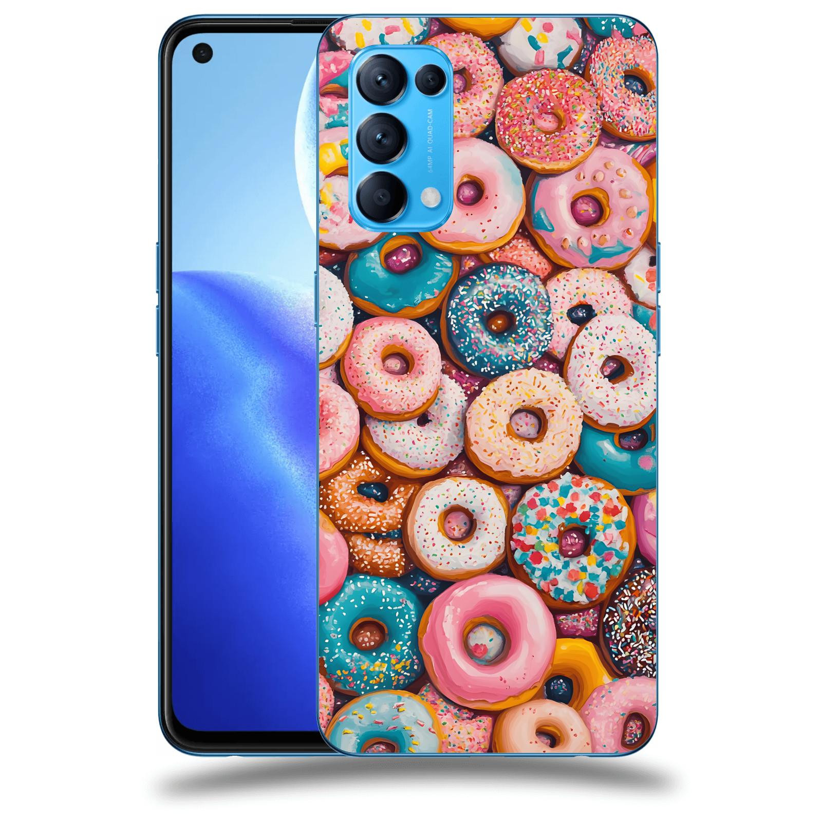 ACOVER Kryt na mobil OPPO Reno 5 5G - Donuts