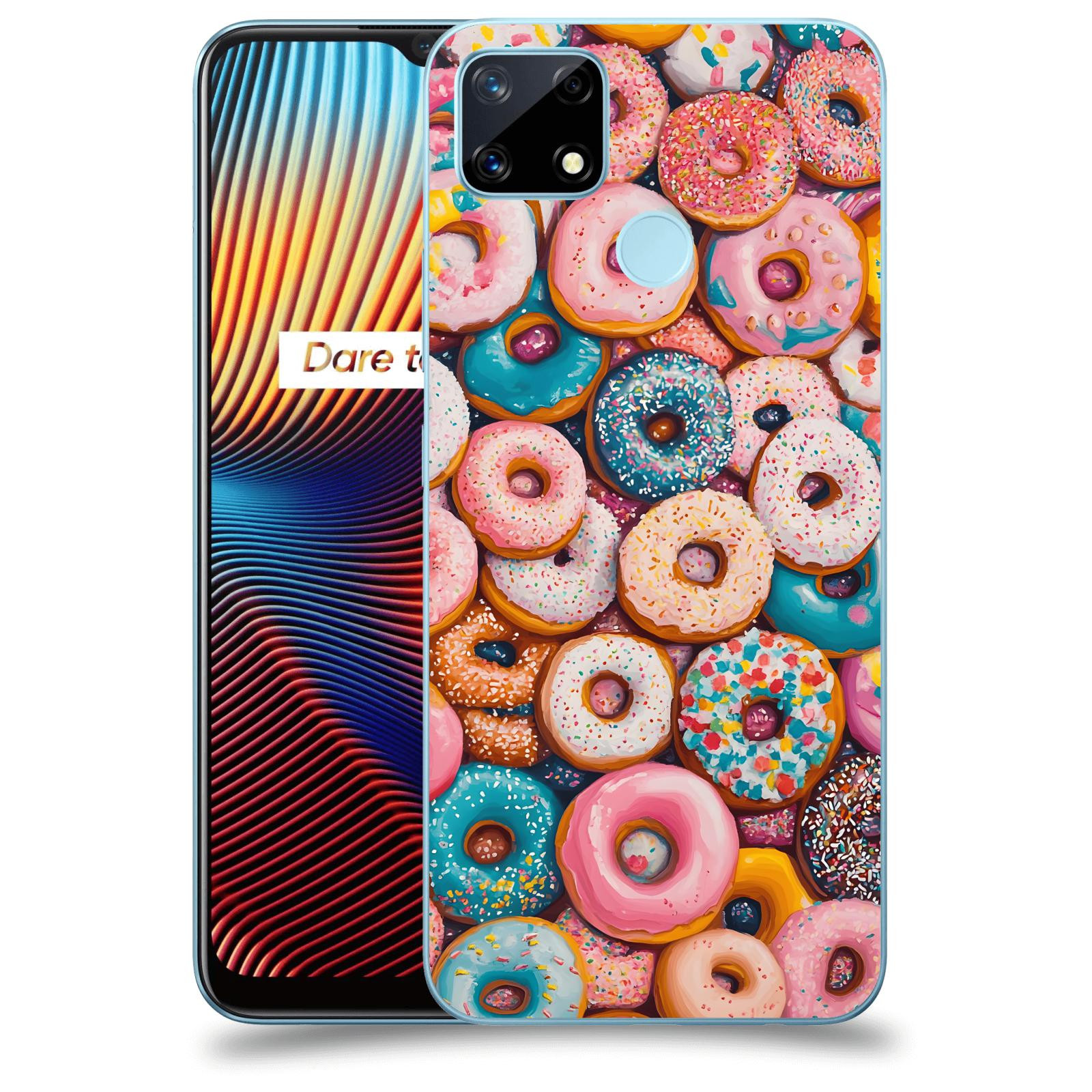 ACOVER Kryt na mobil Realme 7i - Donuts